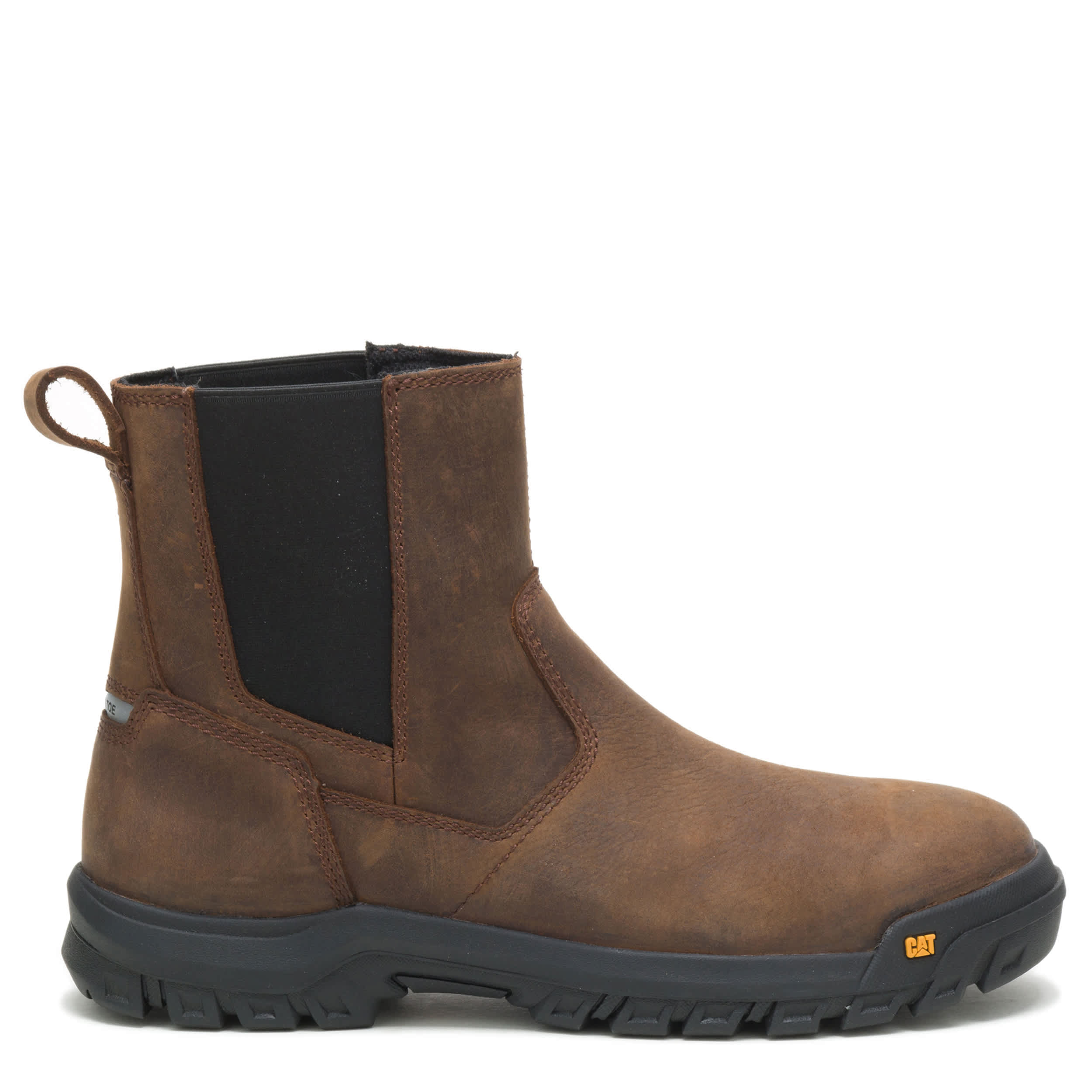 CATERPILLAR-MENS WHEELBASE STEEL TOE WORK BOOT-BROWN & 