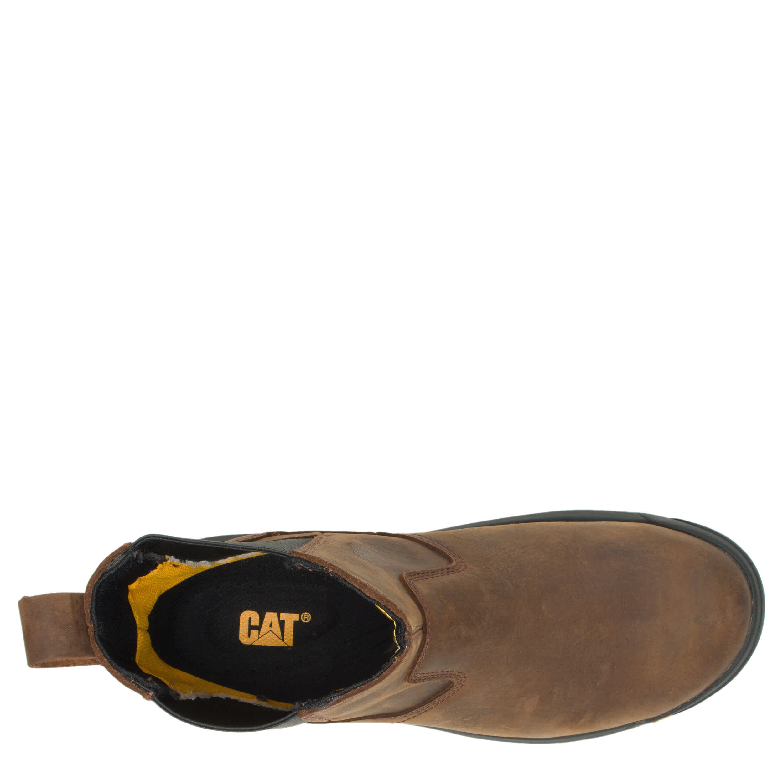 CATERPILLAR-MENS WHEELBASE STEEL TOE WORK BOOT-BROWN & 
