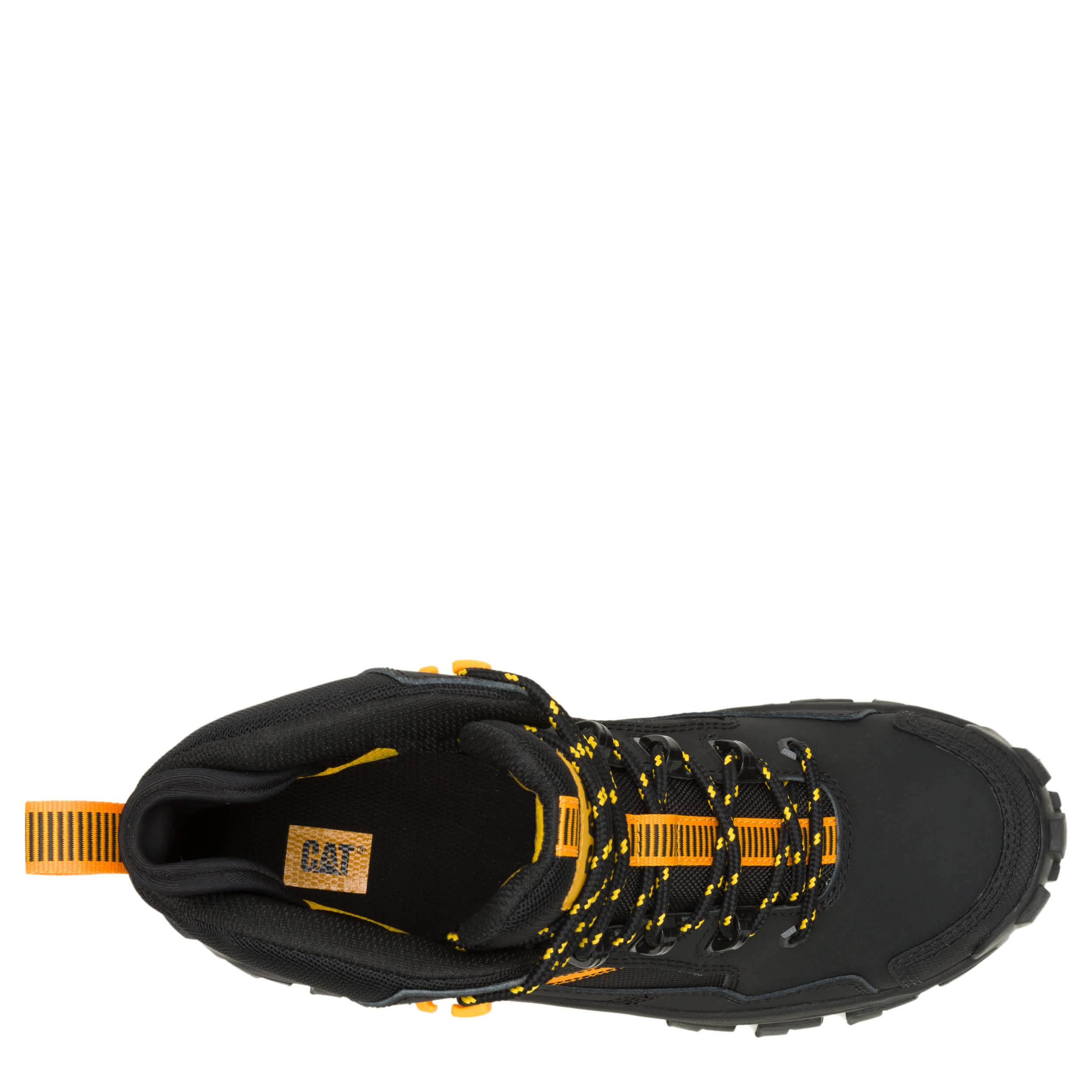 CATERPILLAR-MENS INVADER MID VENT WATERPROOF COMPOSITE WORK BOOT-BLACK & 