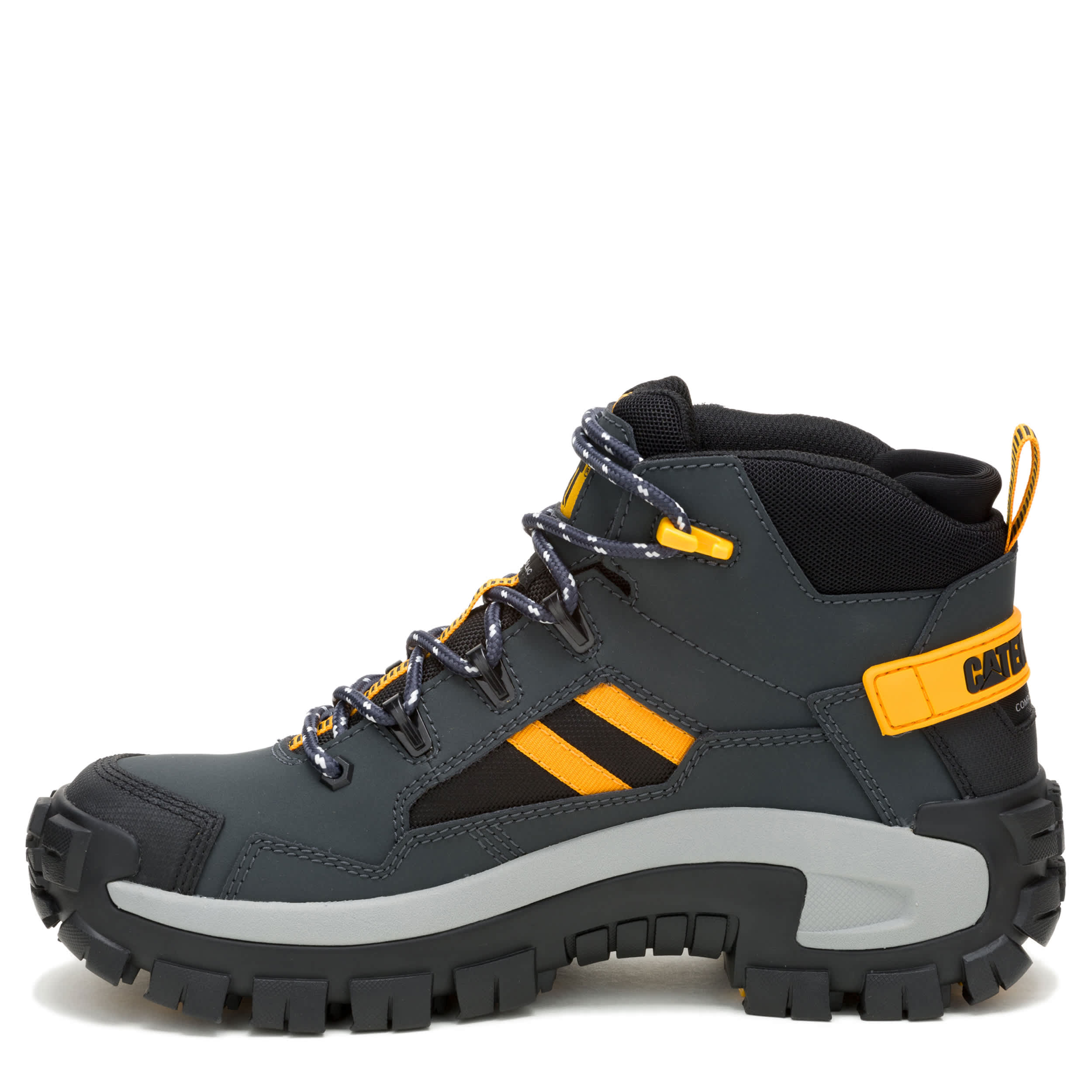 CATERPILLAR-MENS INVADER MID VENT WATERPROOF COMPOSITE WORK BOOT-BROWN & 
