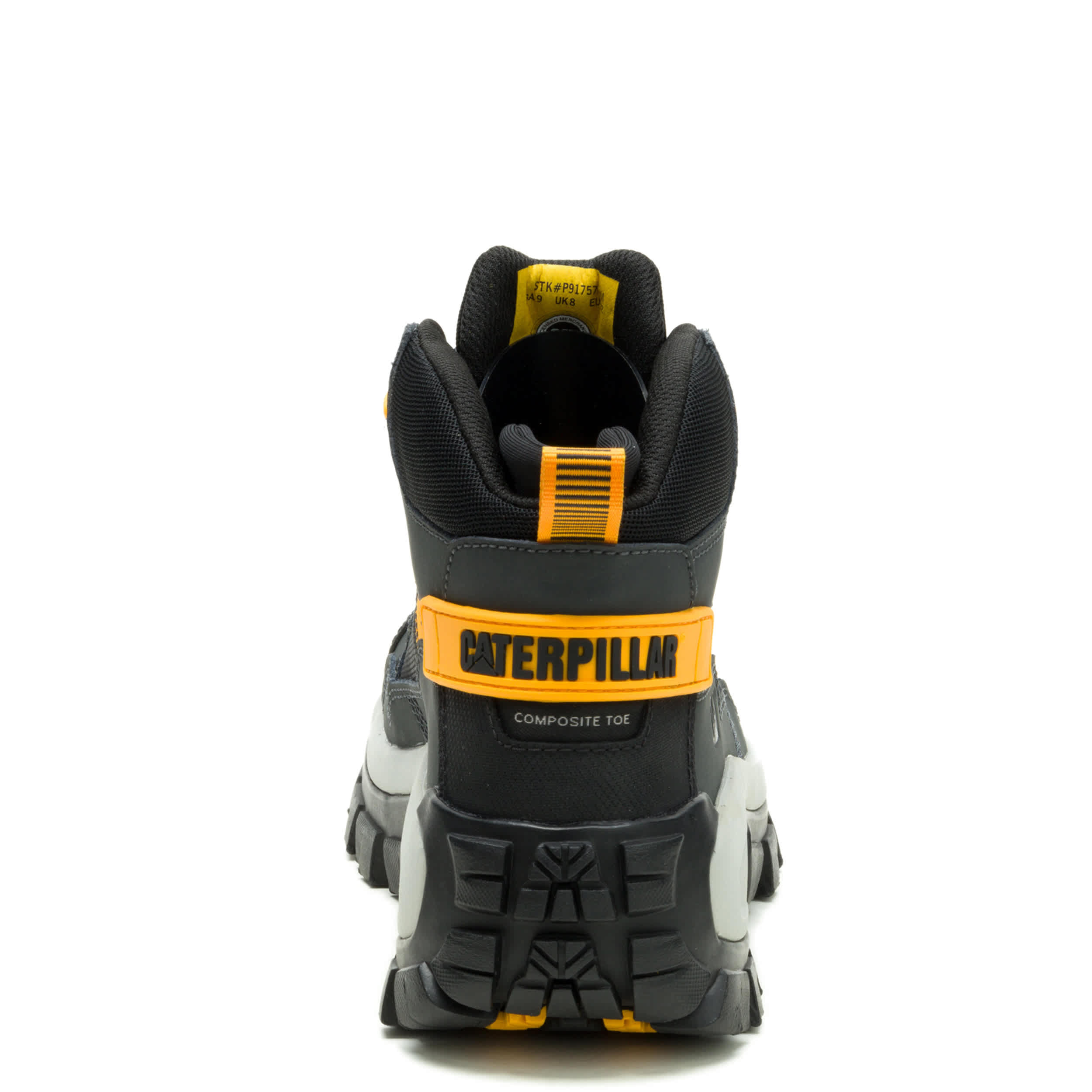 CATERPILLAR-MENS INVADER MID VENT WATERPROOF COMPOSITE WORK BOOT-BROWN & 