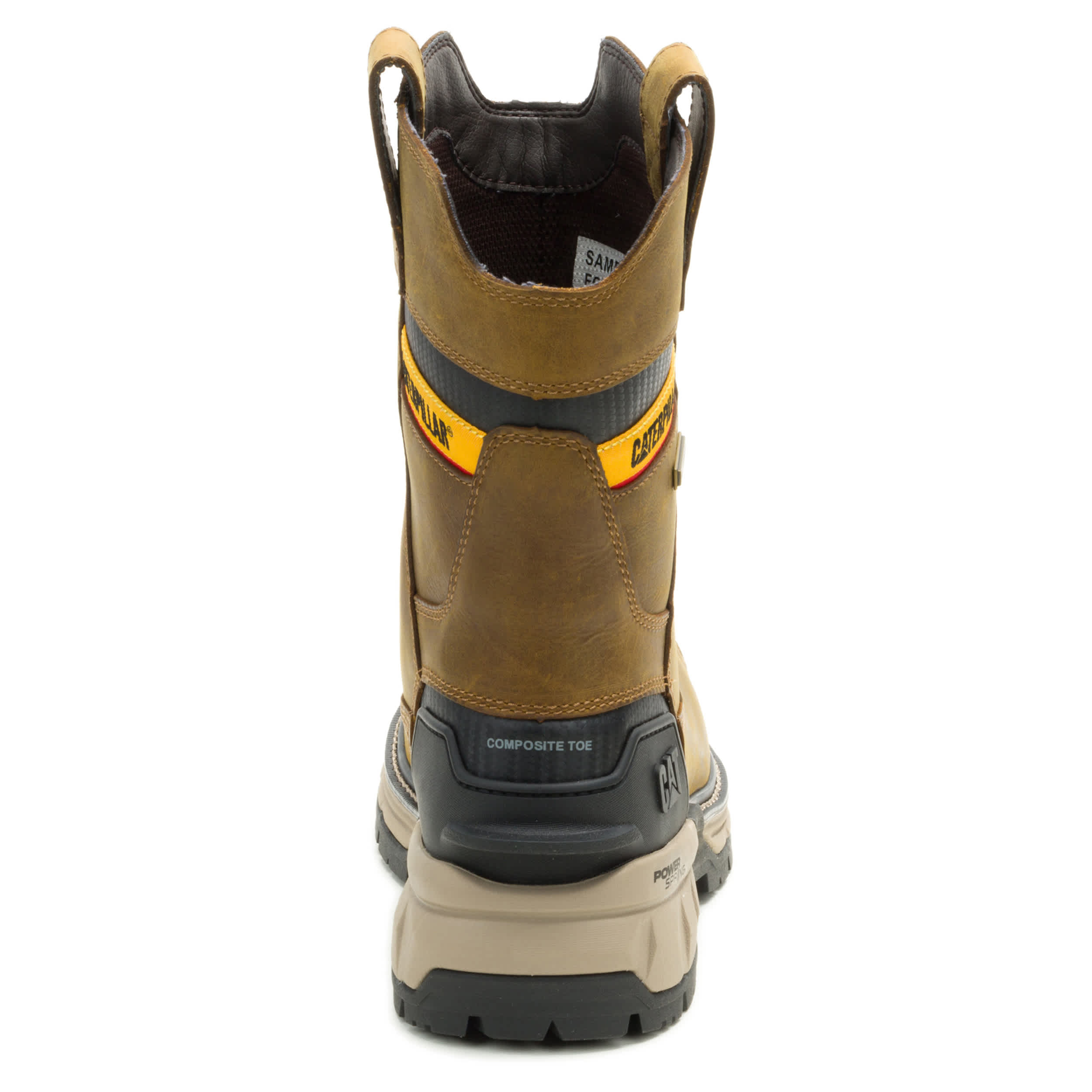CATERPILLAR-MENS EXCAVATOR POWER SPRING WELLINGTON COMPOSITE TOE-KHAKI & 