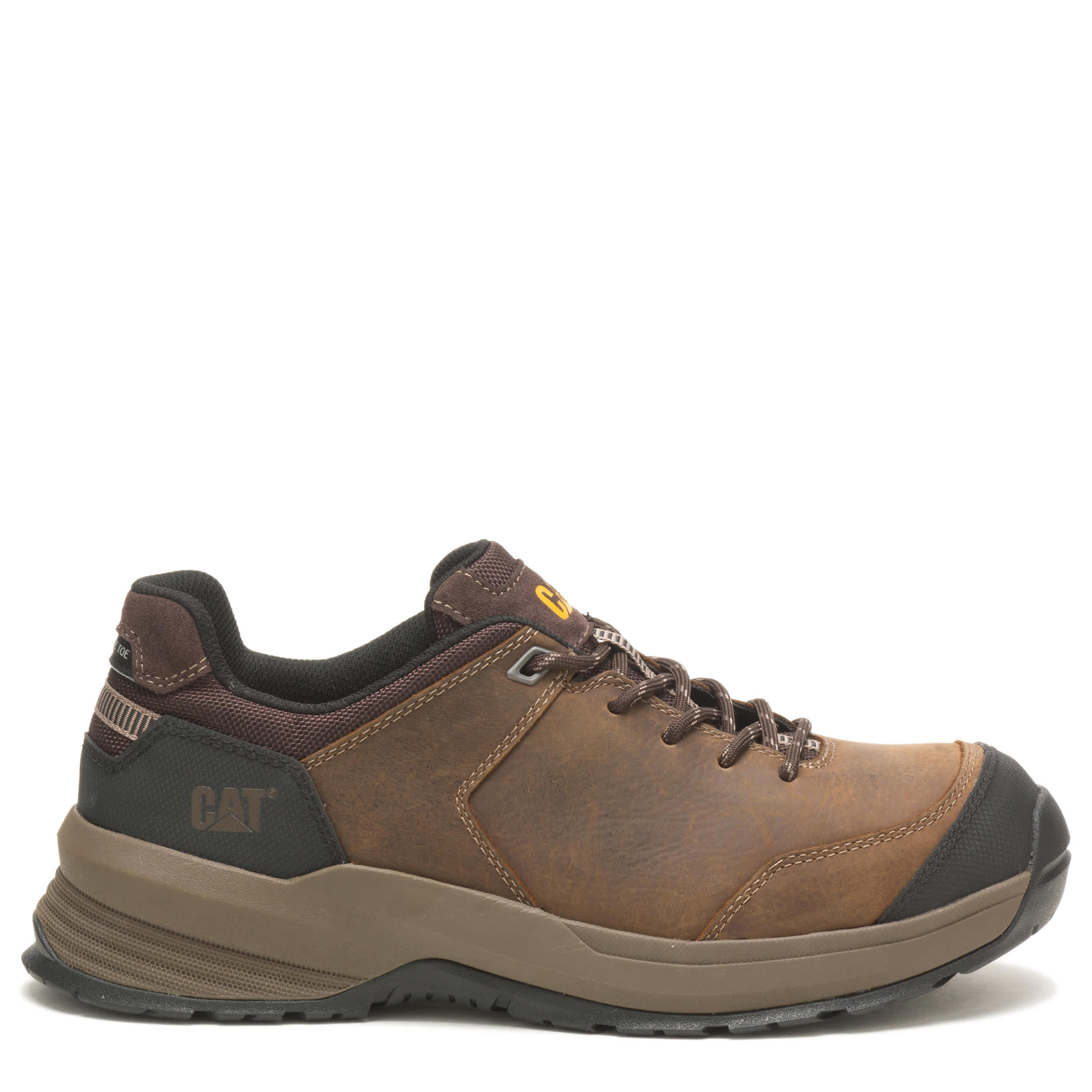 CATERPILLAR-MENS STREAMLINE 2.0 COMPOSITE TOE WORK SHOE-BROWN & 