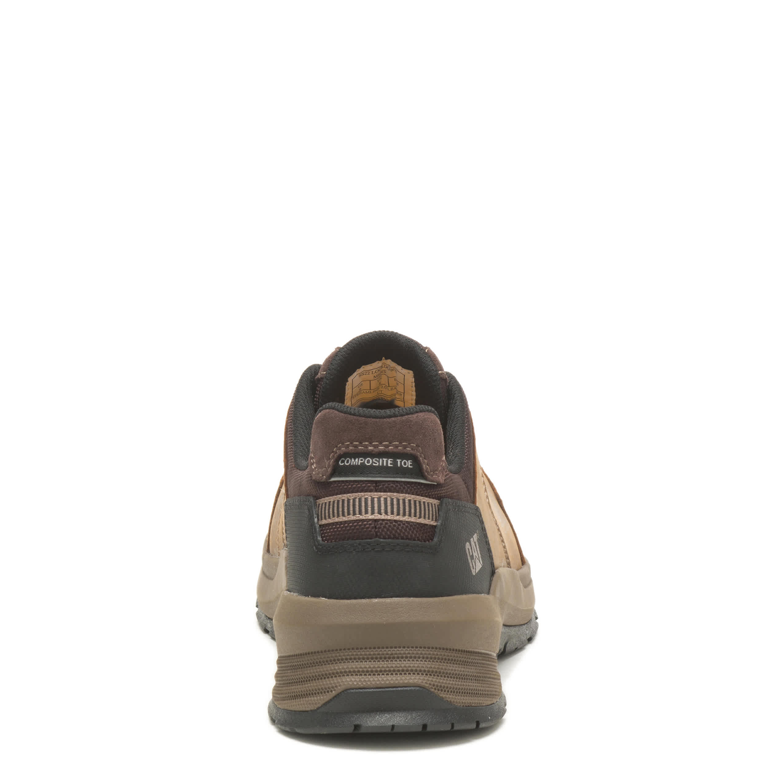 CATERPILLAR-MENS STREAMLINE 2.0 COMPOSITE TOE WORK SHOE-BROWN & 