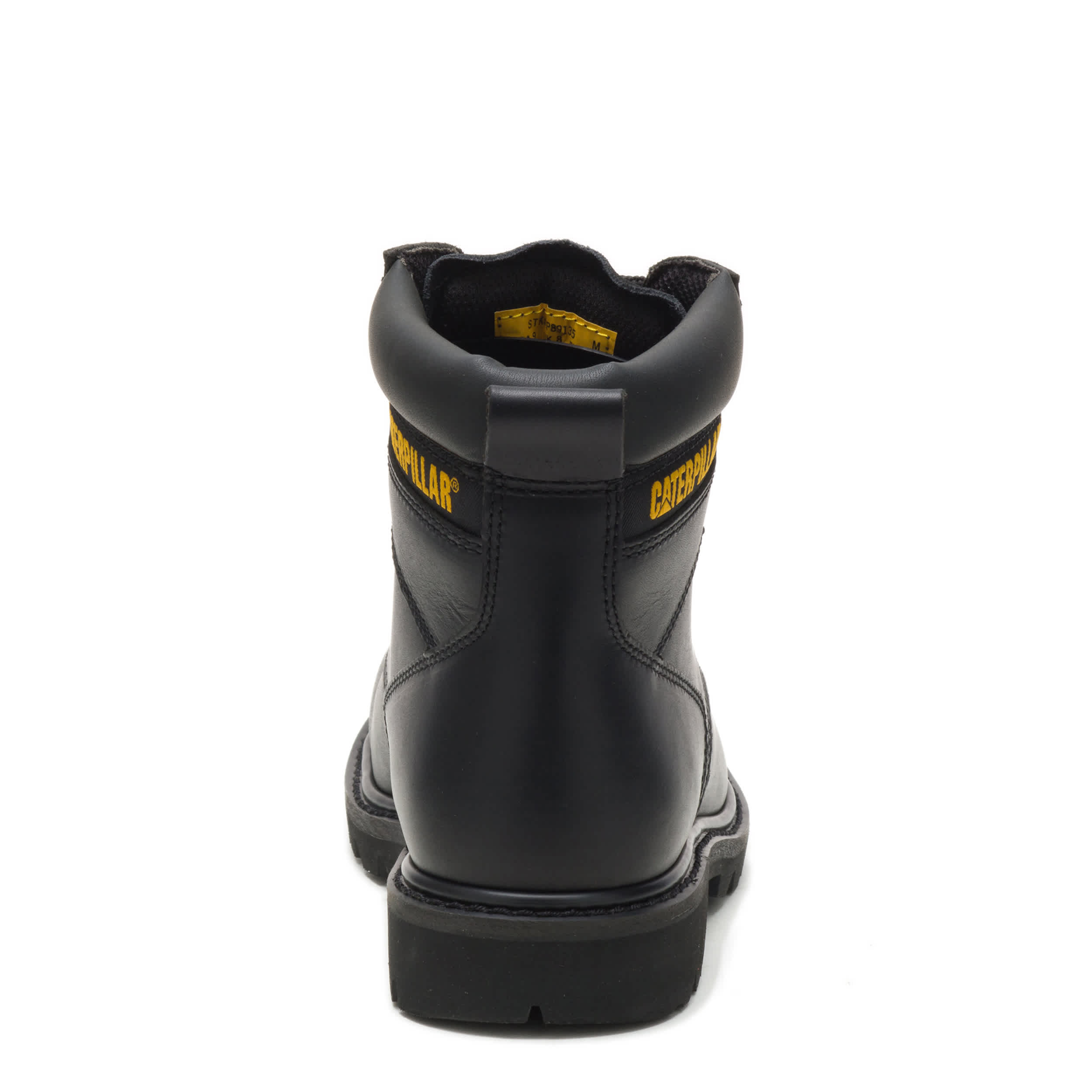CATERPILLAR-MENS SECOND SHIFT STEEL TOE WORK BOOT-BLACK & 