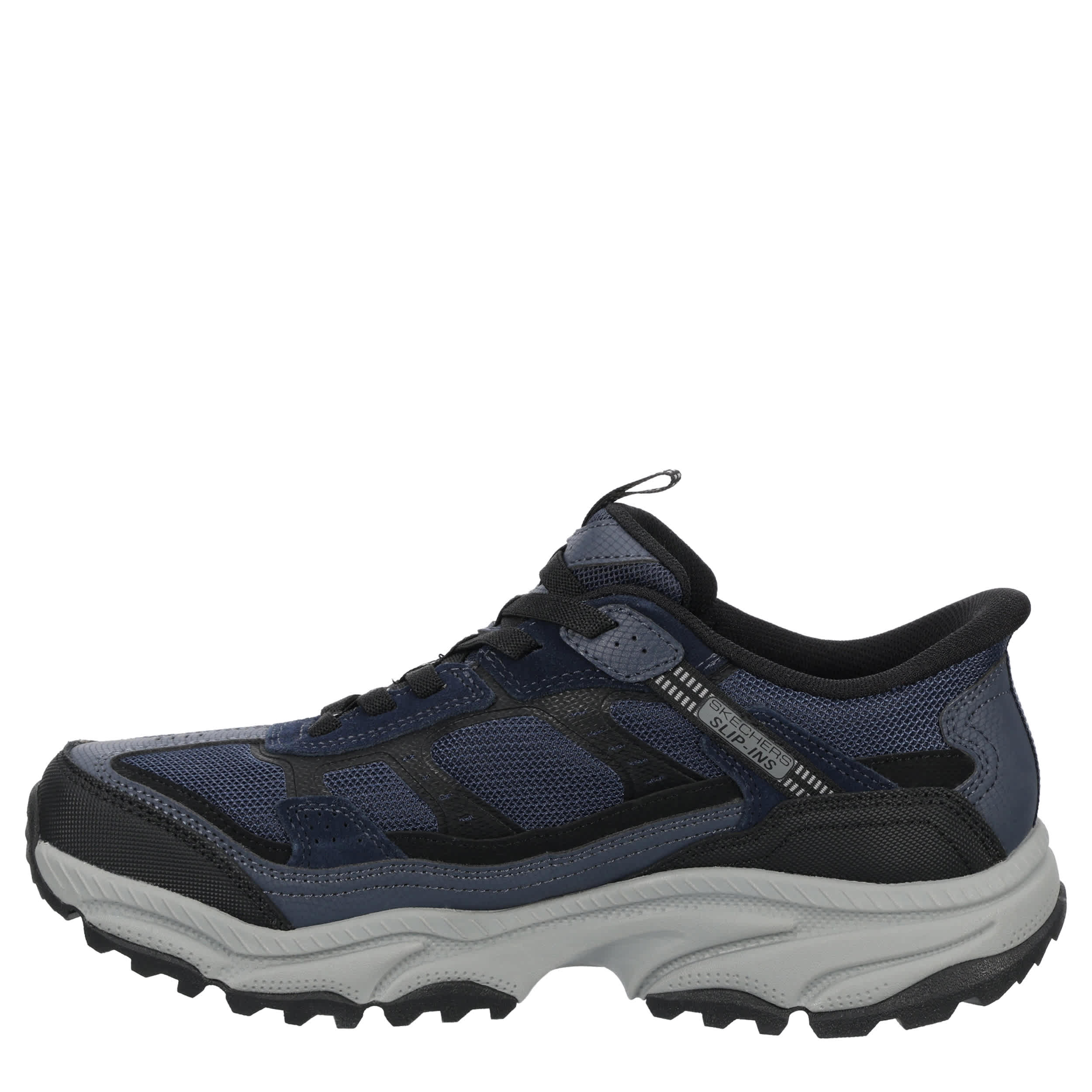SKECHERS-MENS SLIP-INS VIGOR AT HIKING SHOE-NAVY & 