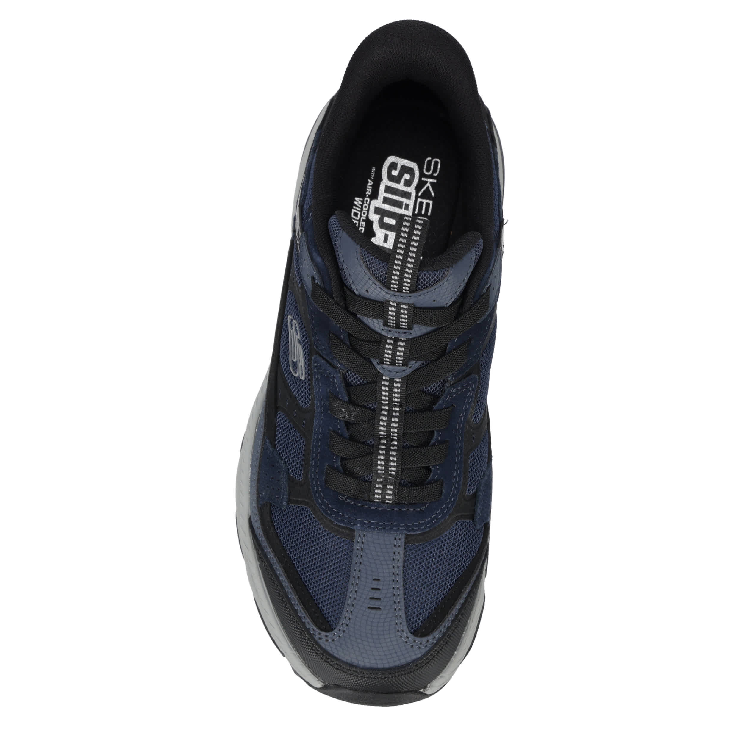 SKECHERS-MENS SLIP-INS VIGOR AT HIKING SHOE-NAVY & 