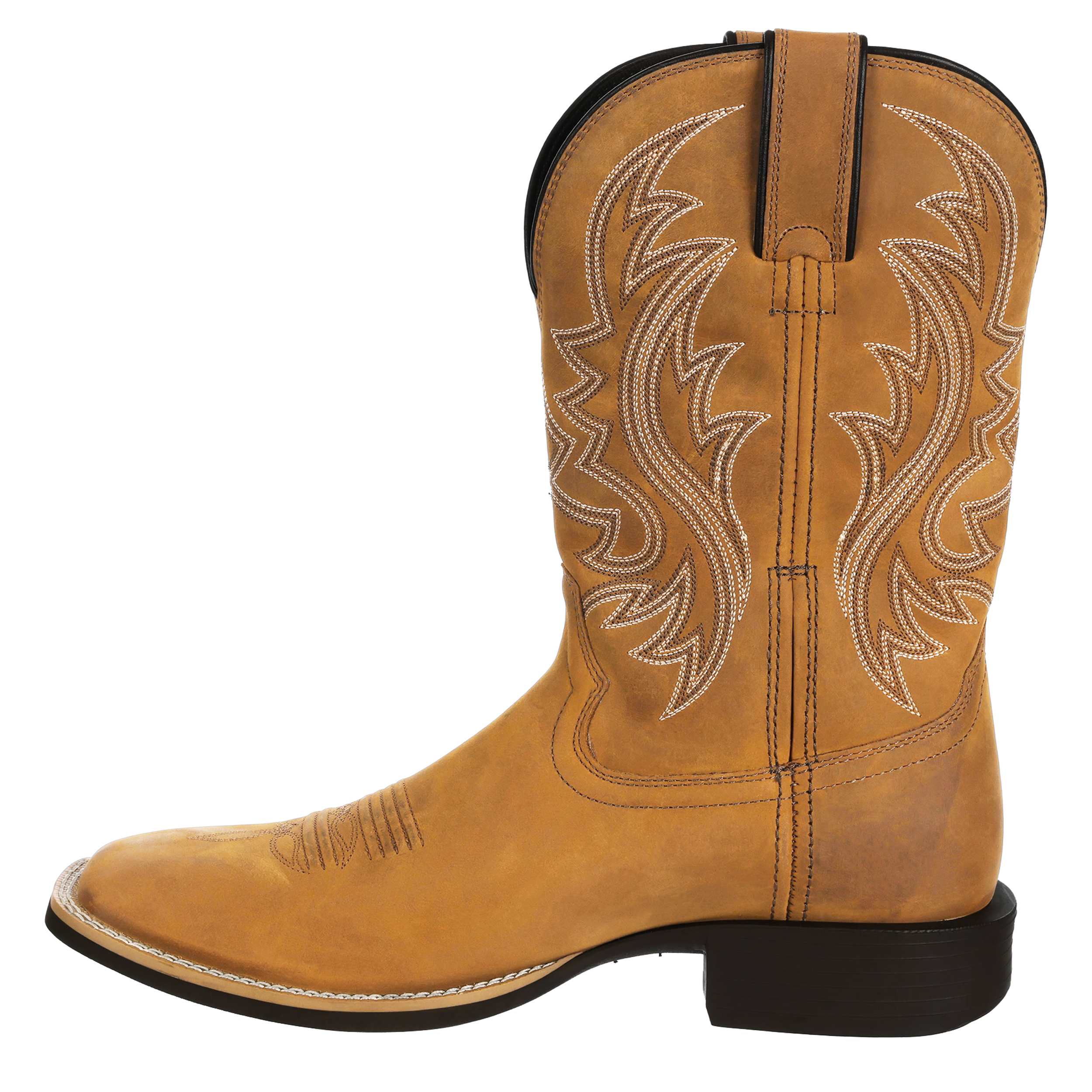 DURANGO-MENS SHYLOH SADDLE WESTERN BOOT-BROWN & 
