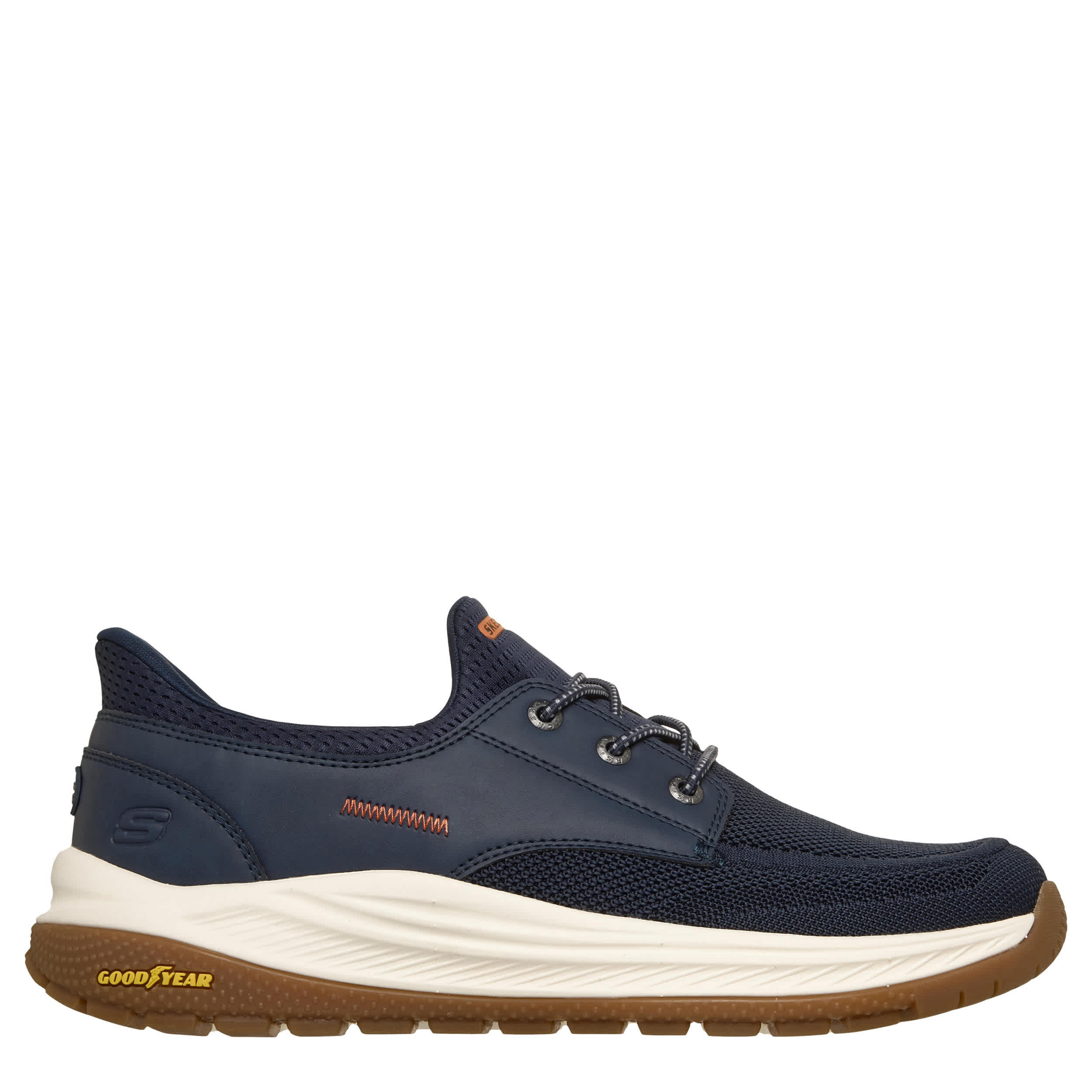SKECHERS-MENS SLIP-INS MEROE-ALDEN-NAVY & 