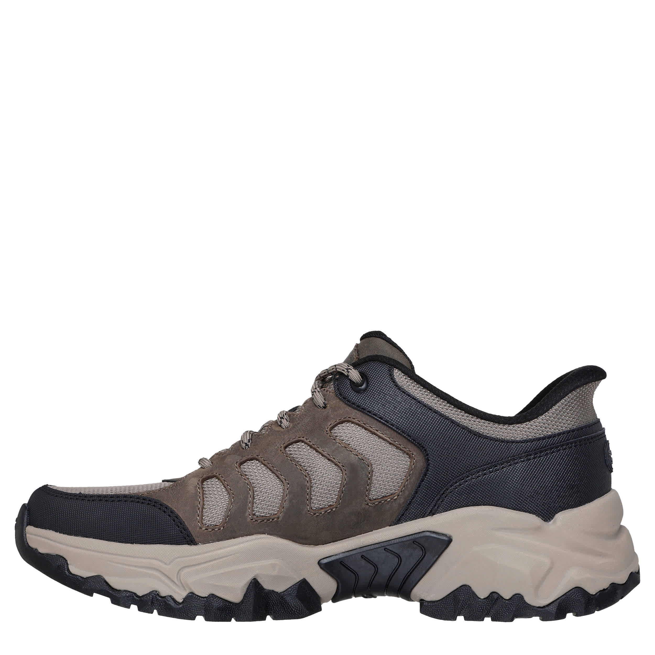 SKECHERS-MENS SLIP-INS TERRAFORM-JAGGER HIKING SHOE-KHAKI & 