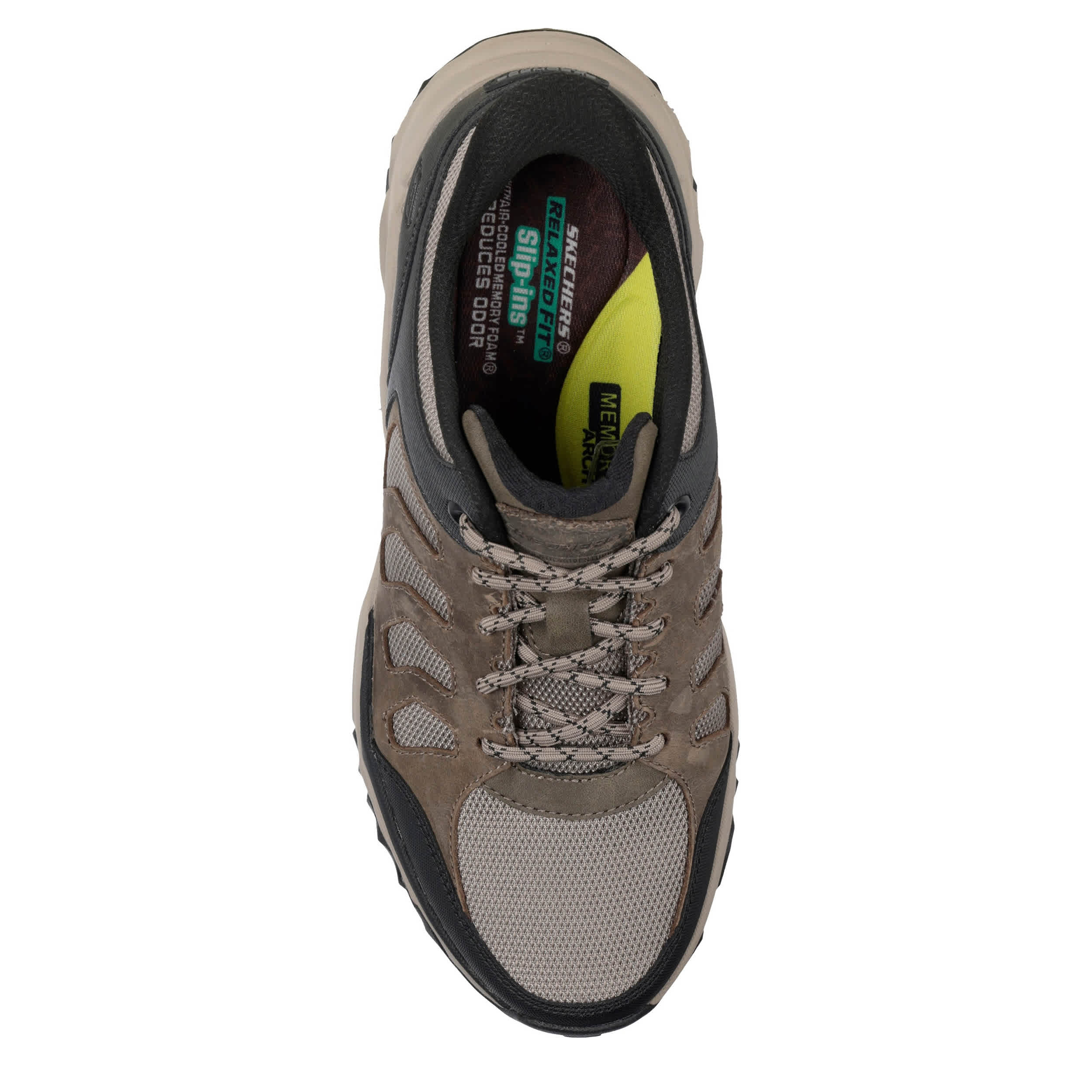 SKECHERS-MENS SLIP-INS TERRAFORM-JAGGER HIKING SHOE-KHAKI & 