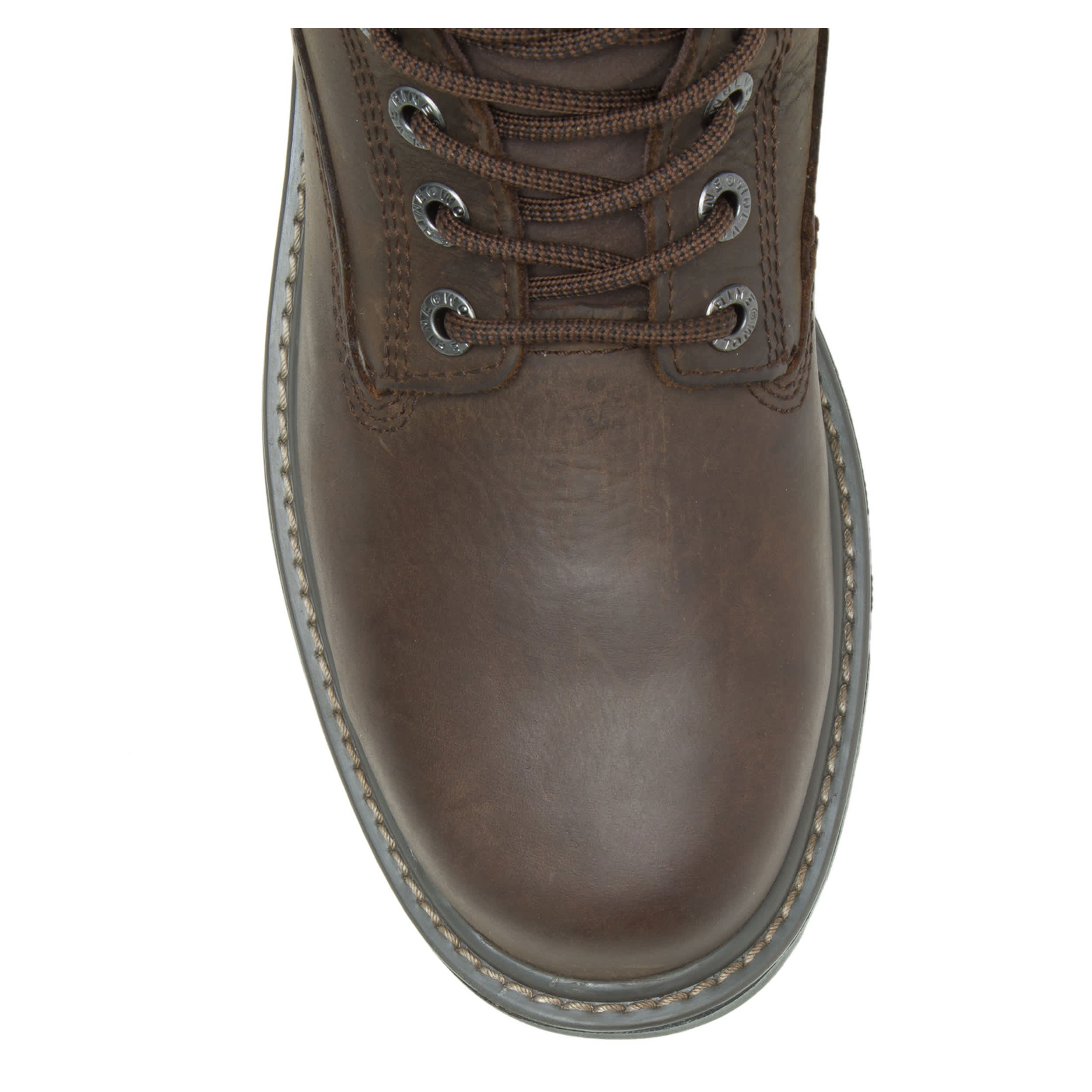 WOLVERINE-MENS FLOORHAND STEEL TOE WORK BOOT-DARK BROWN & 