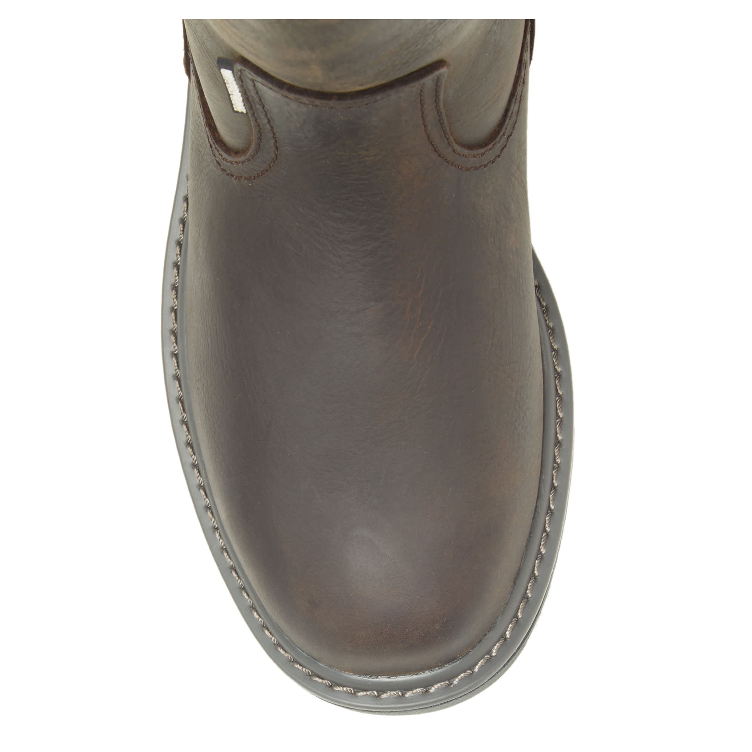 WOLVERINE-MENS FLOORHAND PLAIN TOE PULL ON WORK BOOT-DARK BROWN & 
