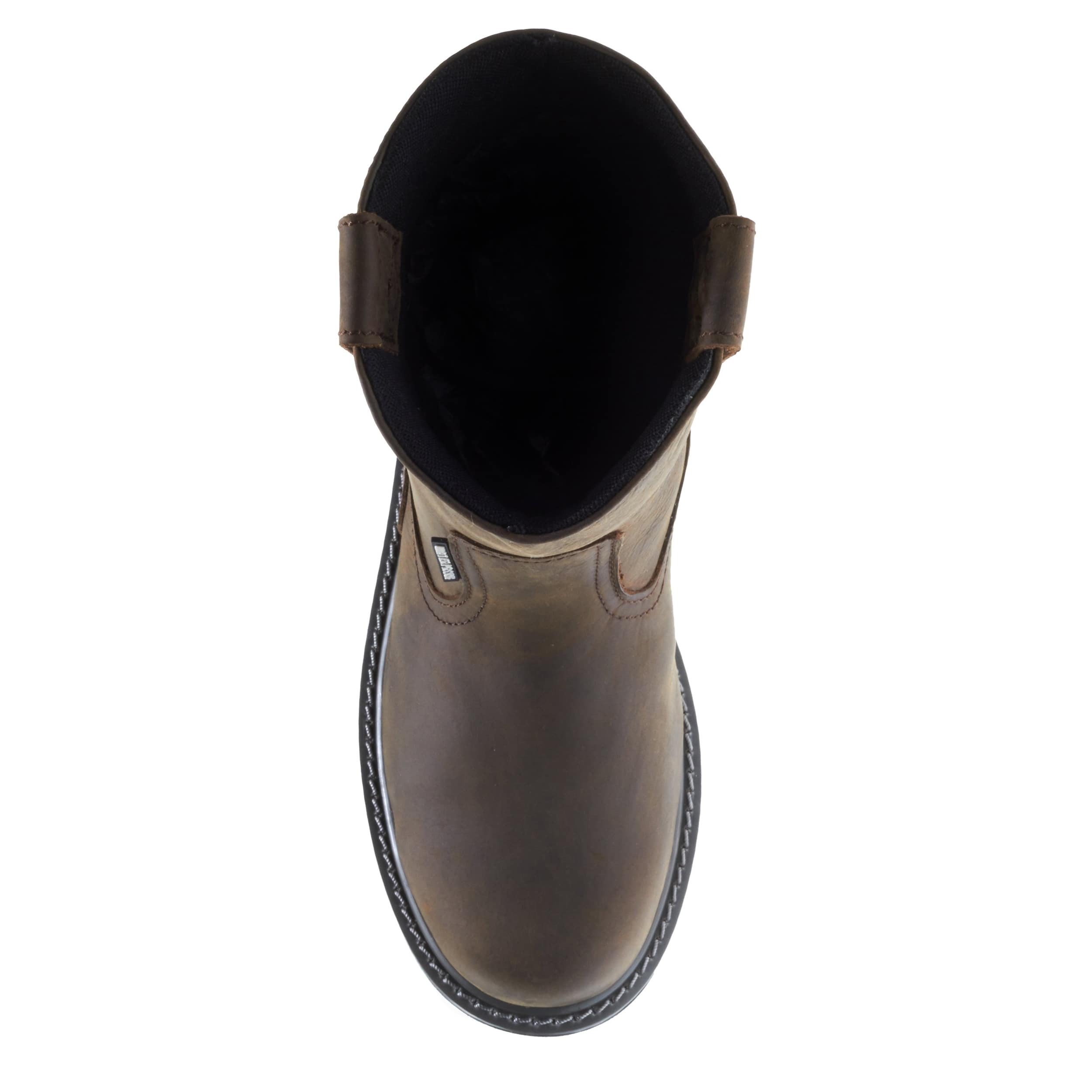 WOLVERINE-MENS FLOORHAND STEEL TOE PULL ON WORK BOOT-DARK BROWN & 