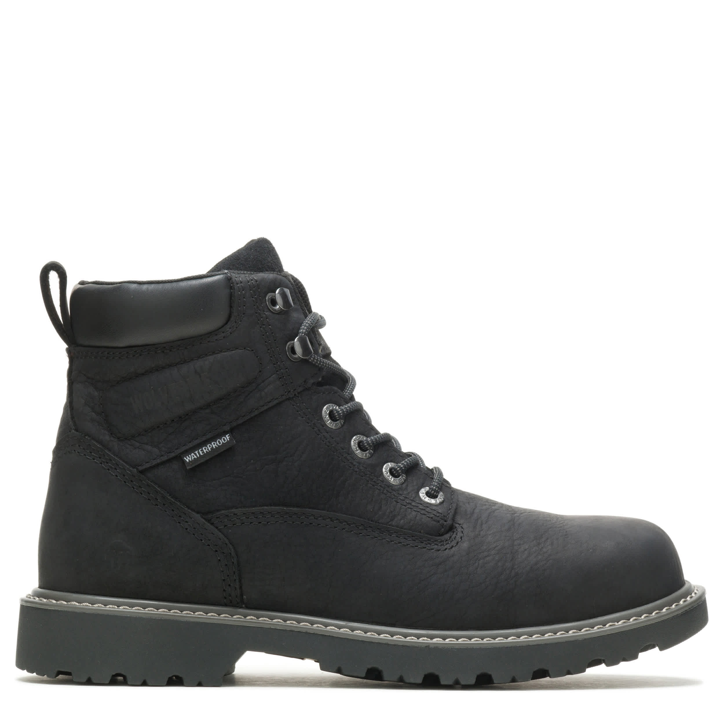 WOLVERINE-MENS FLOORHAND PLAIN TOE WORK BOOT-WHEAT & 
