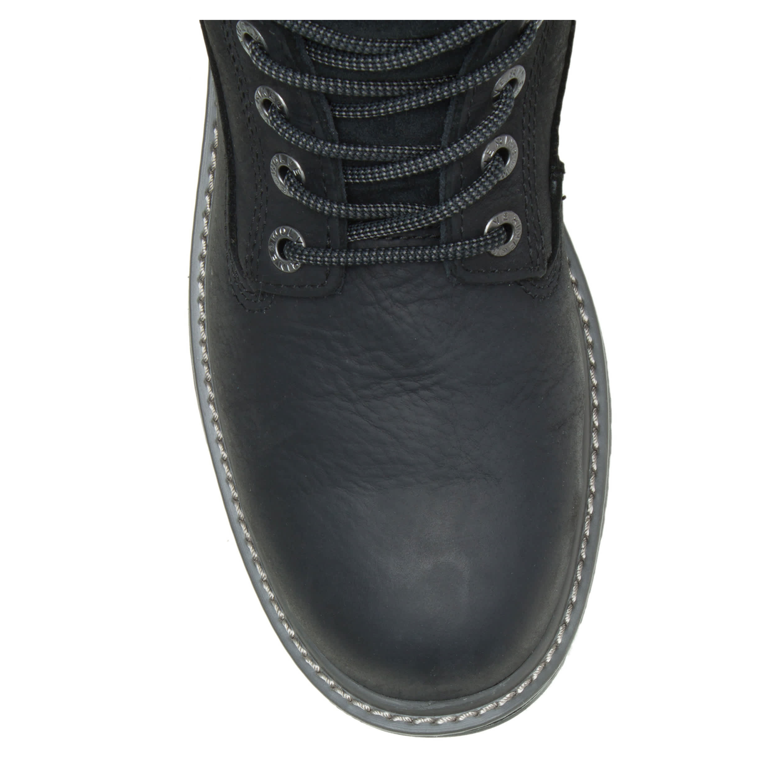 WOLVERINE-MENS FLOORHAND STEEL TOE WORK BOOT-BLACK & 