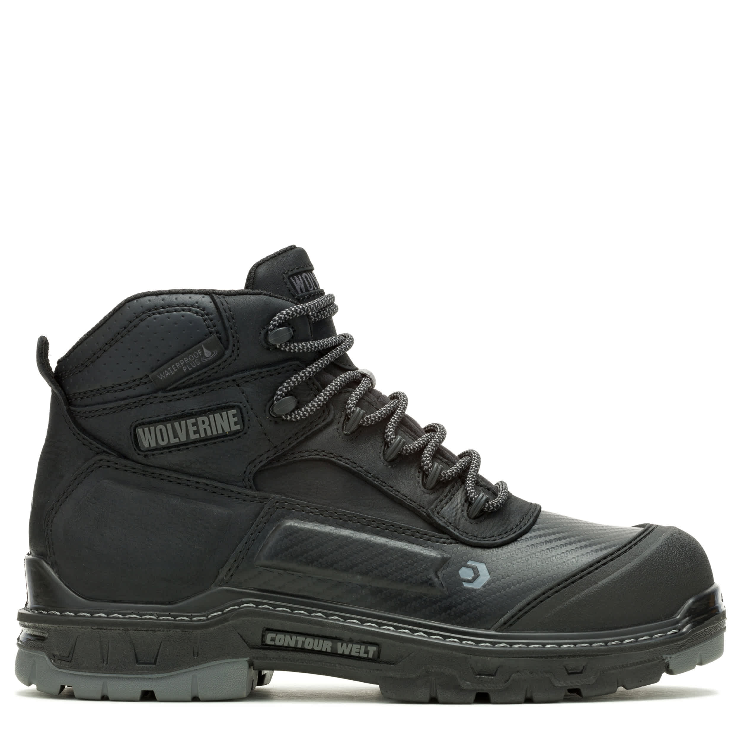 WOLVERINE-MENS OVERPASS CT WORK BOOT-BLACK & 