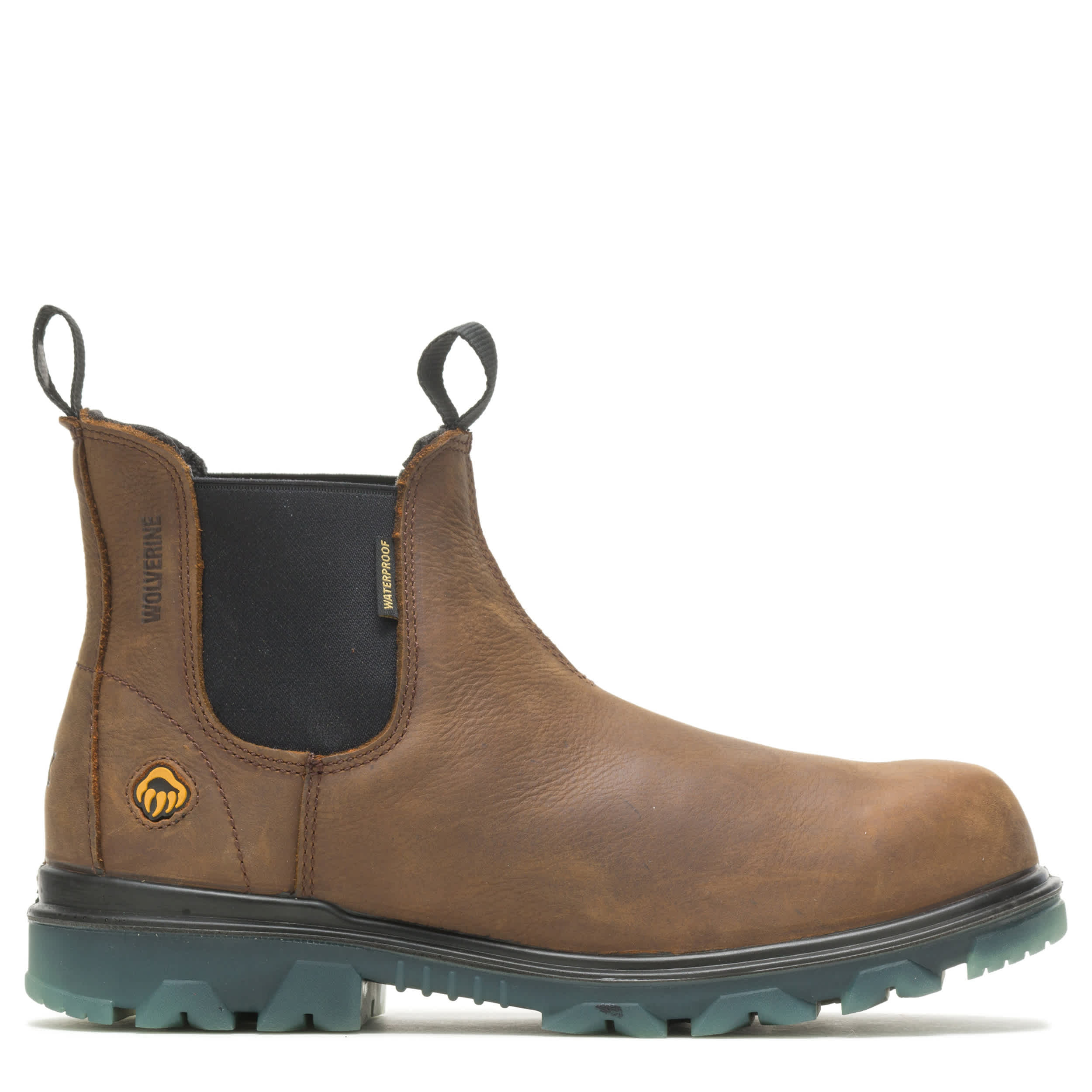 WOLVERINE-MENS 190 ROMEO SLIP ON CT WORK BOOT-BROWN & 
