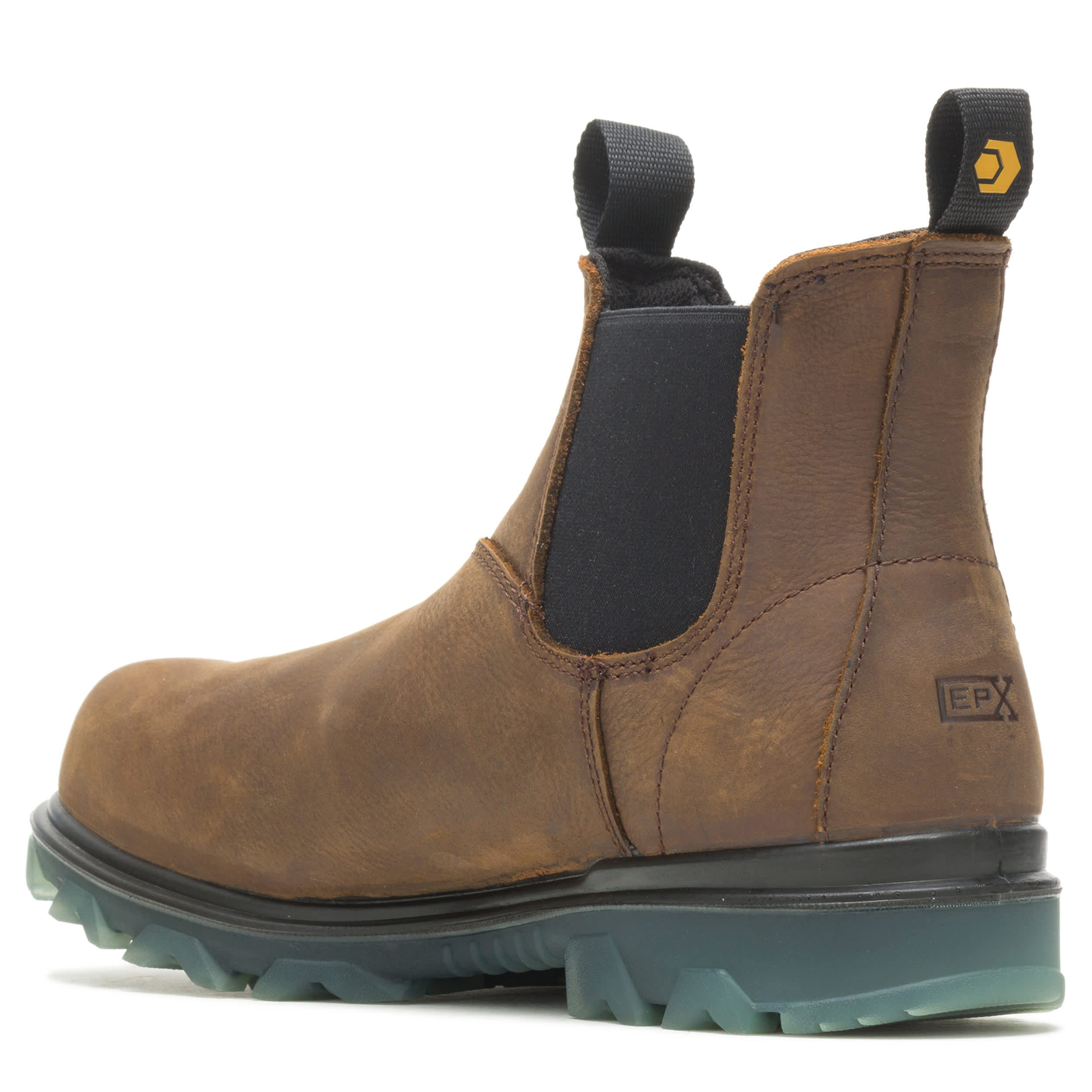 WOLVERINE-MENS 190 ROMEO SLIP ON CT WORK BOOT-BROWN & 