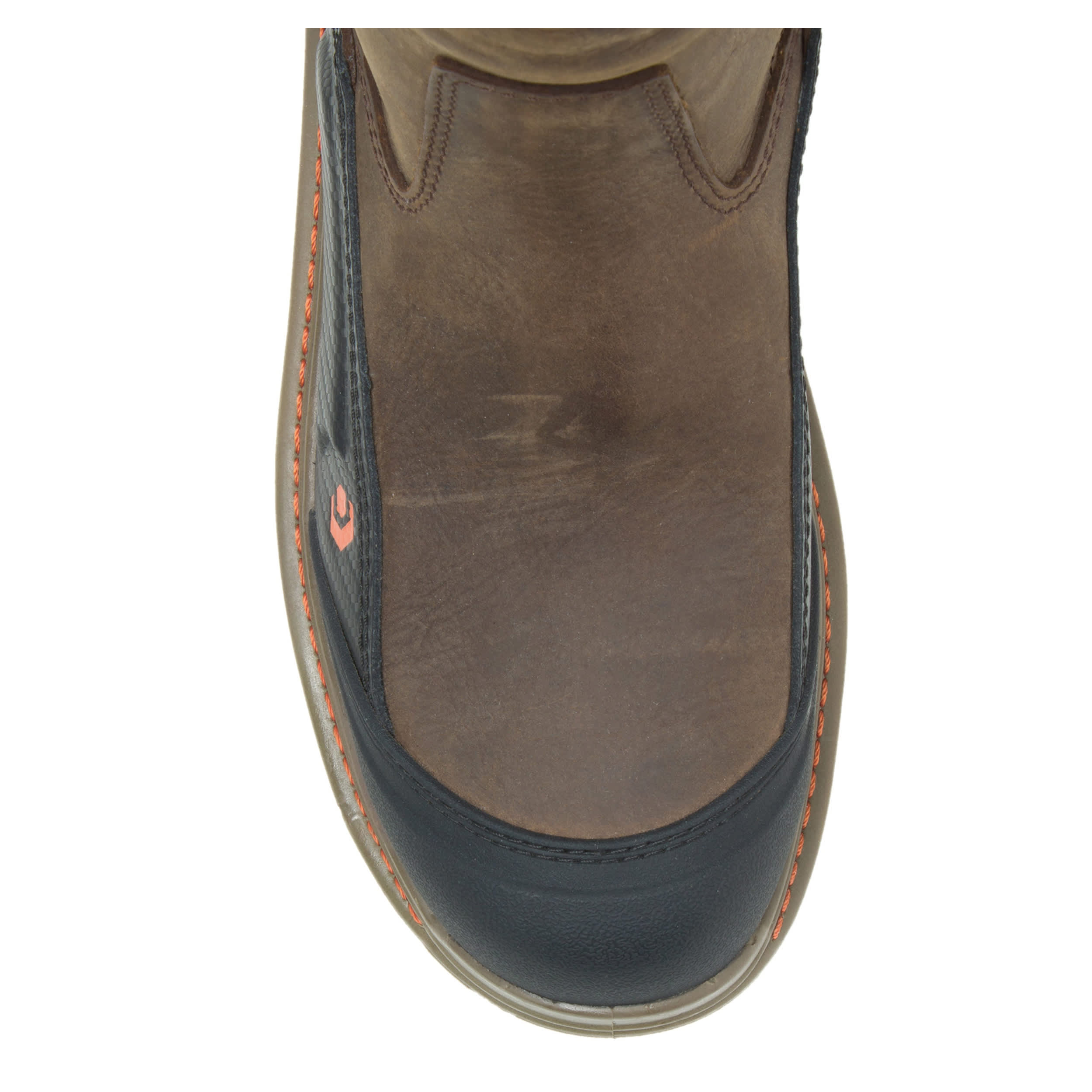 WOLVERINE-MENS OVERPASS CT PULL ON WORK BOOT-BROWN & 