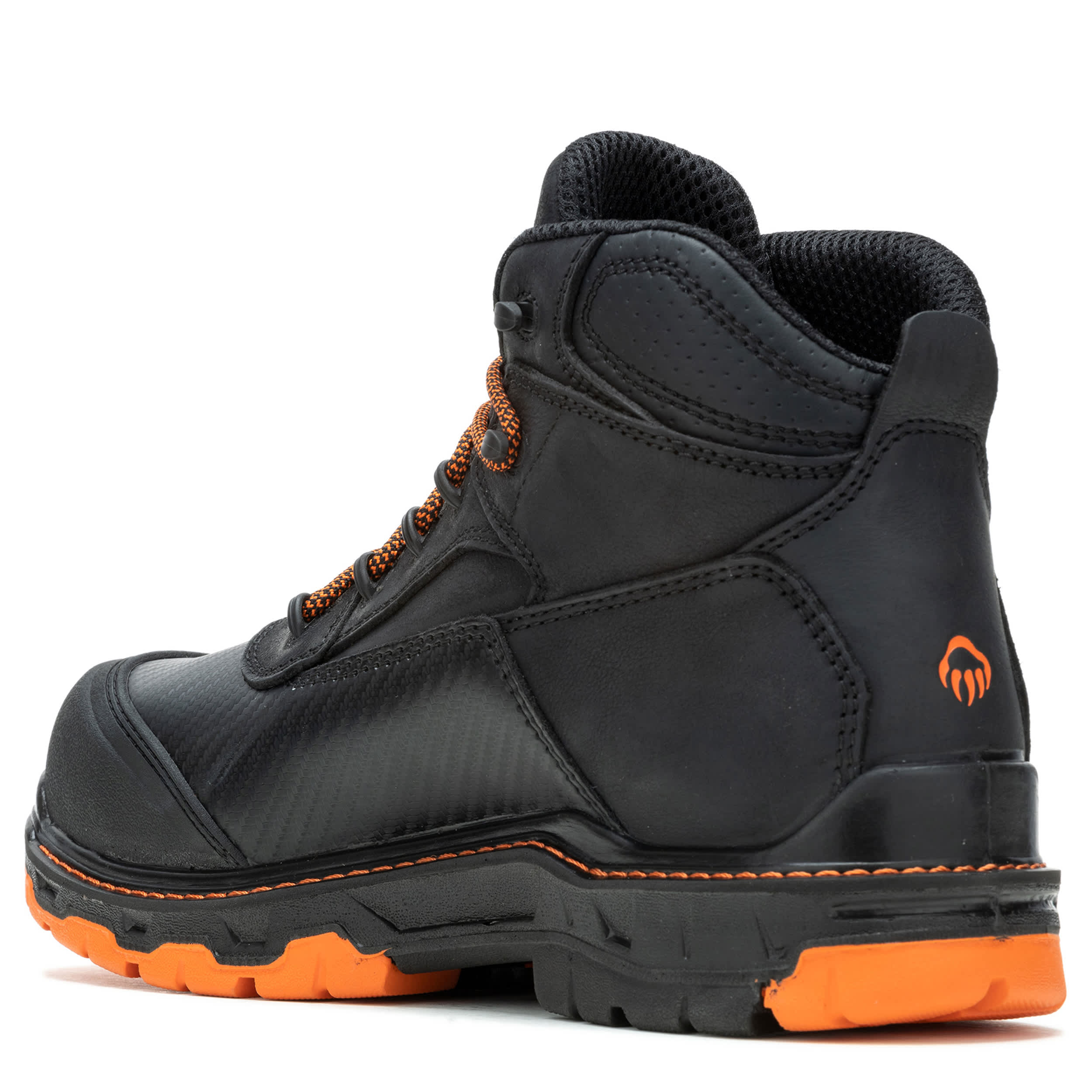 WOLVERINE-MENS OVERPASS CT WORK BOOT-BLACK & ORANGE
