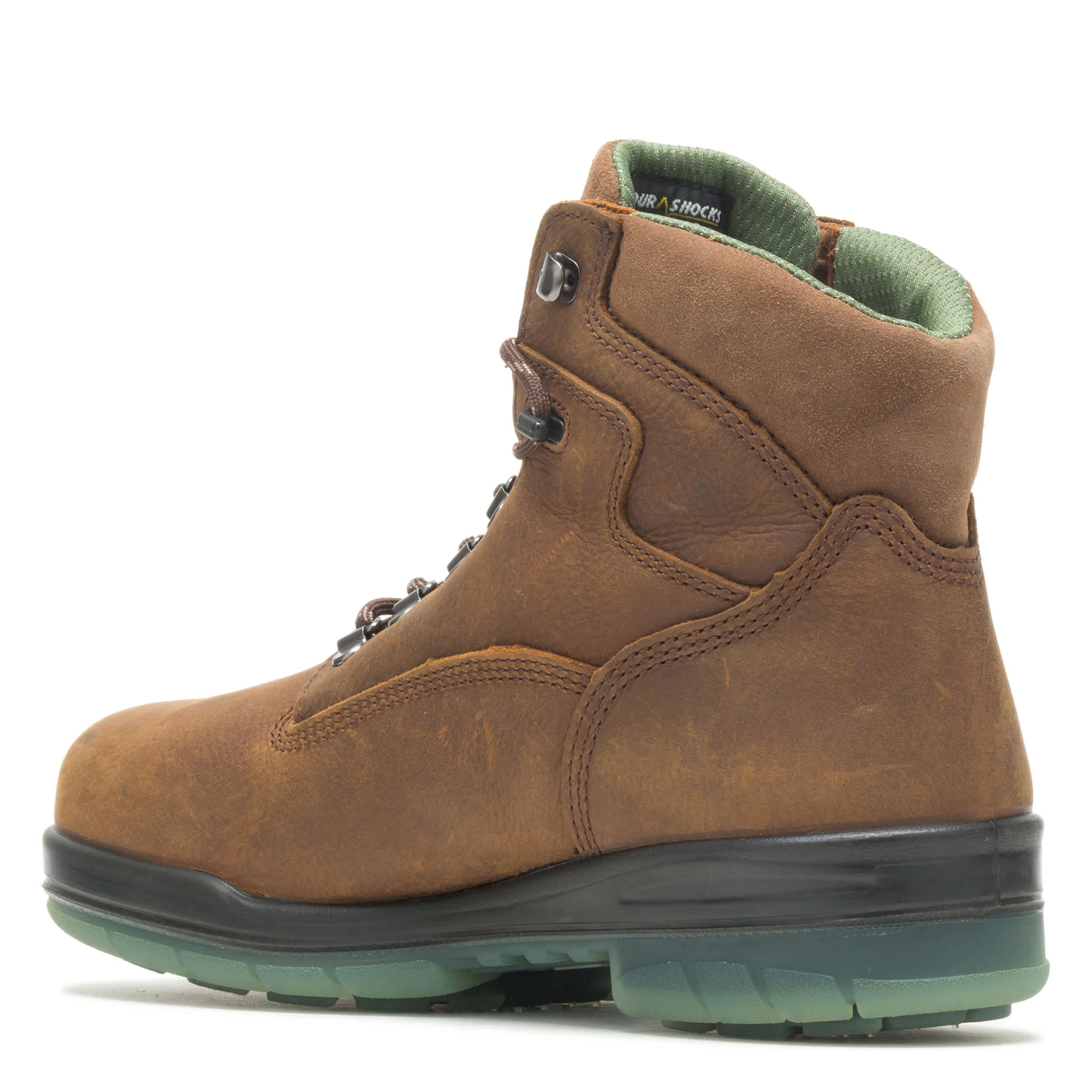 WOLVERINE-MENS I-90 DURASHOCKS WP INSULATED STEELTOE 6" WORK BOOT-STONE & 