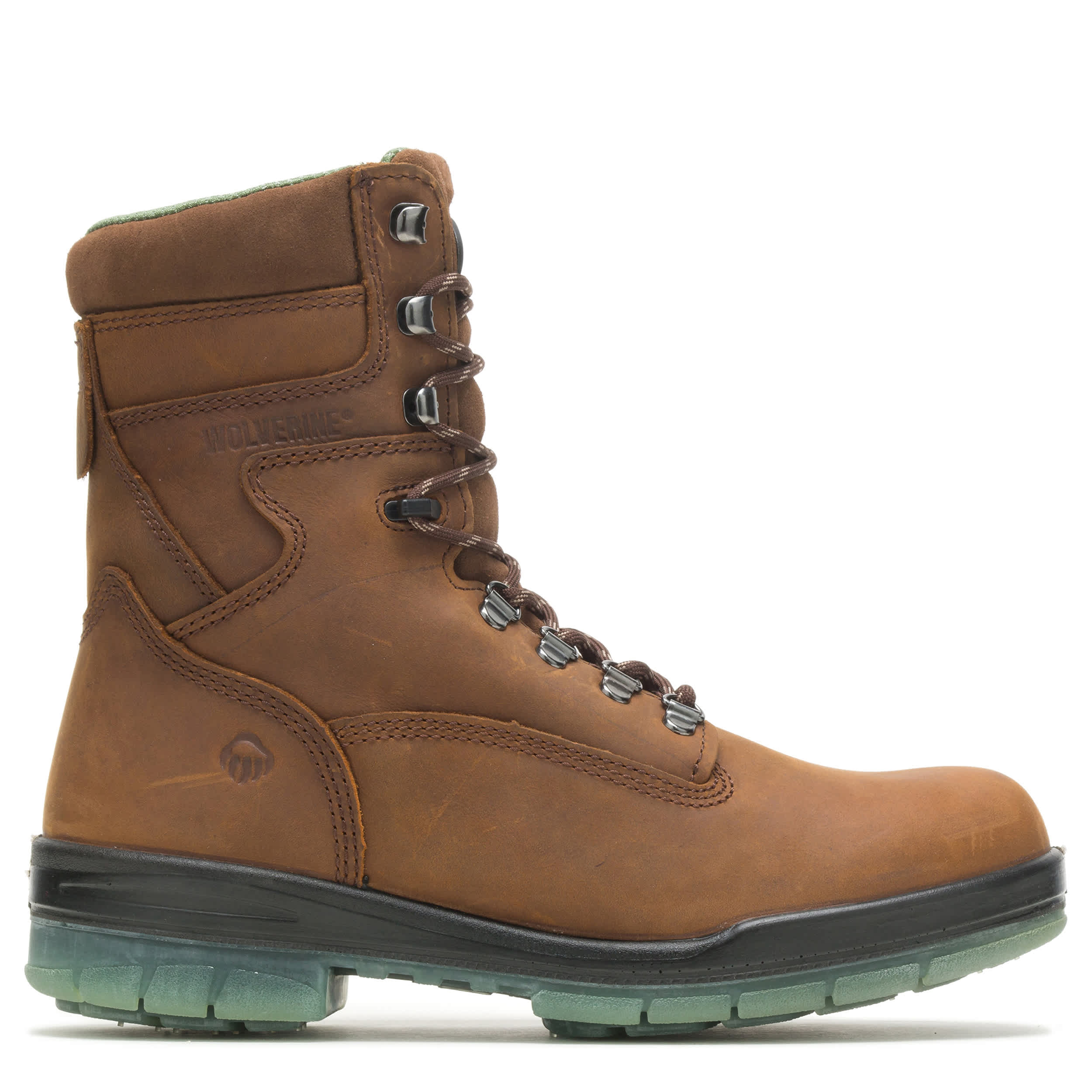 WOLVERINE-MENS I-90 DURASHOCKS CT WP INSULATED 8" WORK BOOT-STONE & 