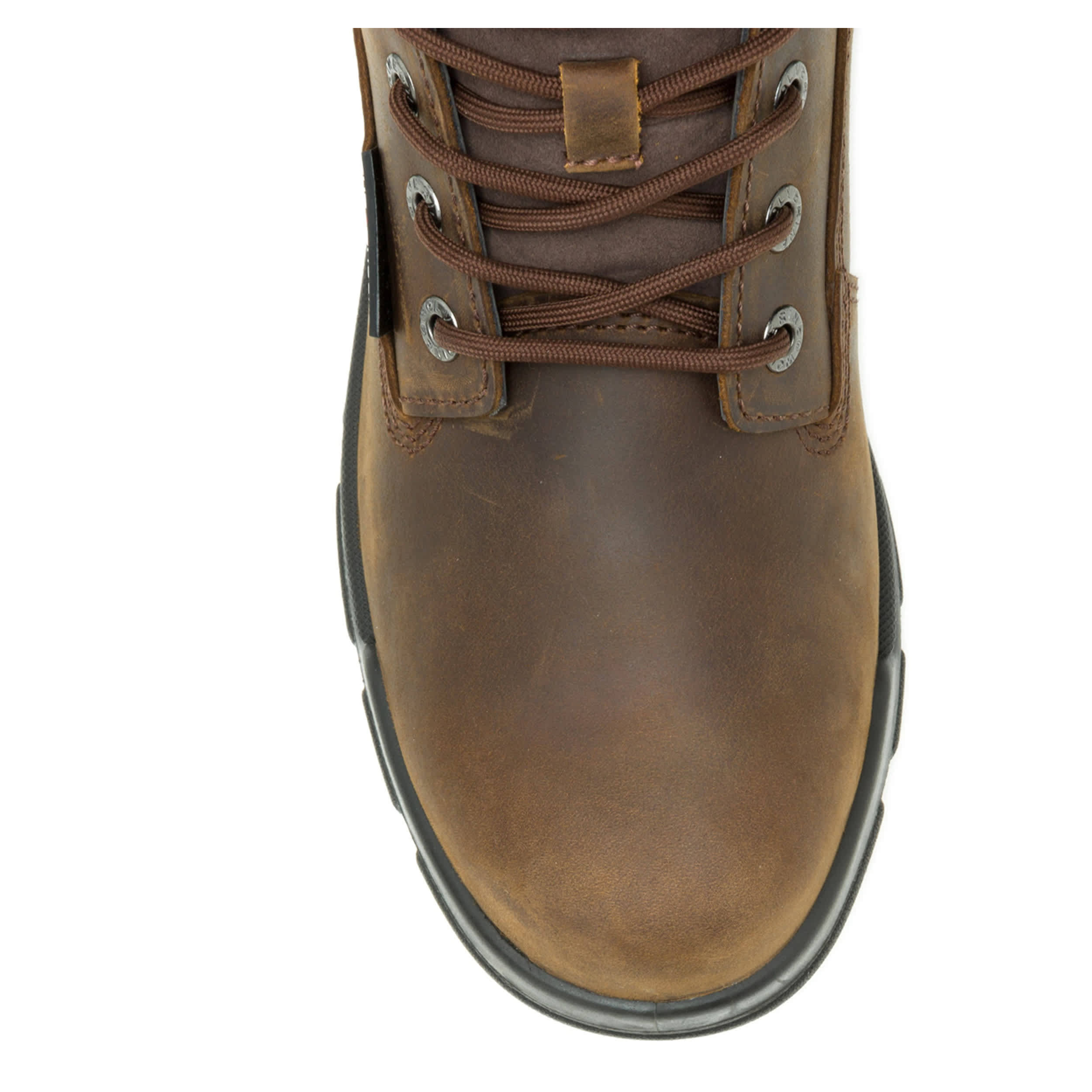 WOLVERINE-MENS DURASHOCKS PLAIN TOE SR ICON 6" WORK BOOT-DARK BROWN & 