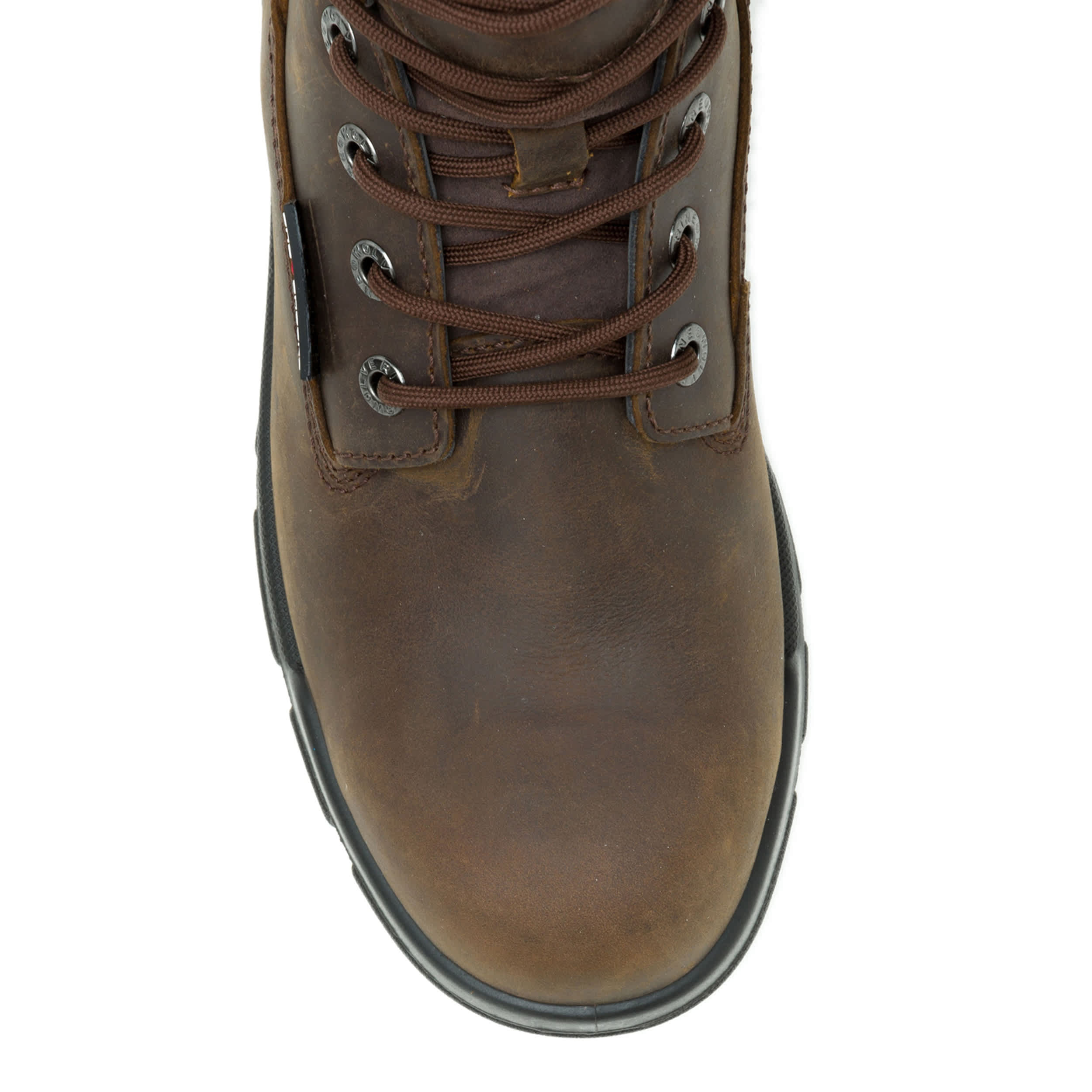 WOLVERINE-MENS DURASHOCKS SR ICON 6" CARBONMAX WORK BOOT-DARK BROWN & 