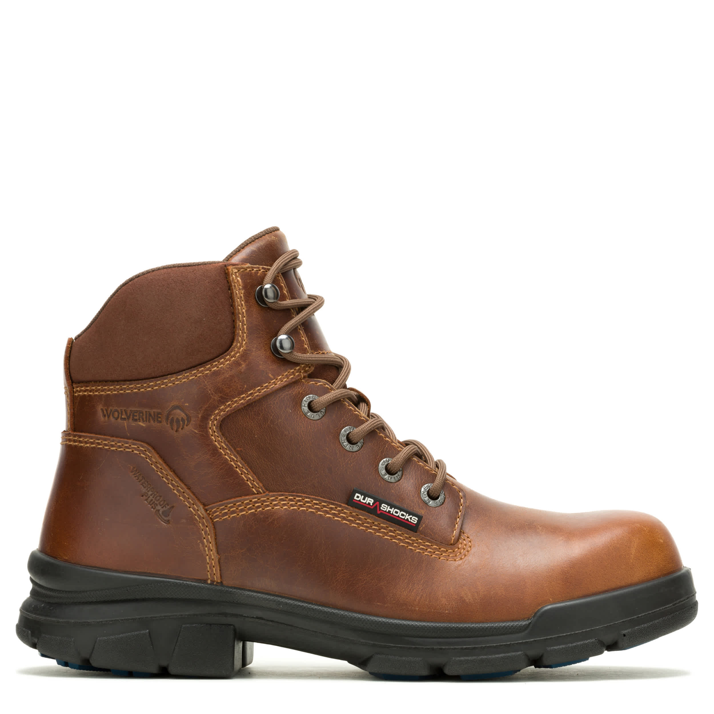 WOLVERINE-MENS DURASHOCKS SR ICON 6" CARBONMAX WORK BOOT-TAN & 