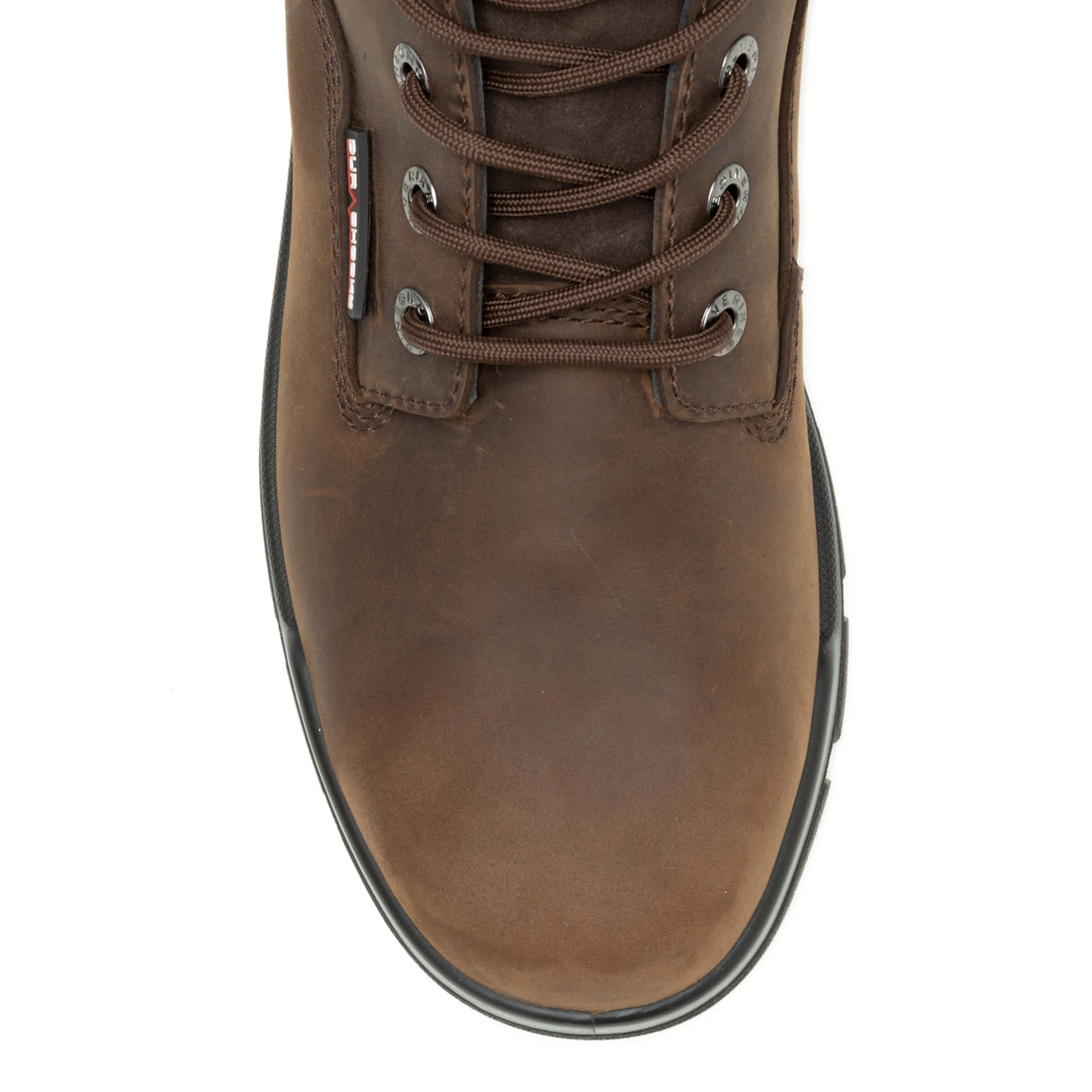 WOLVERINE-MENS DURASHOCKS SR ICON 8" WORK BOOT-DARK BROWN & 