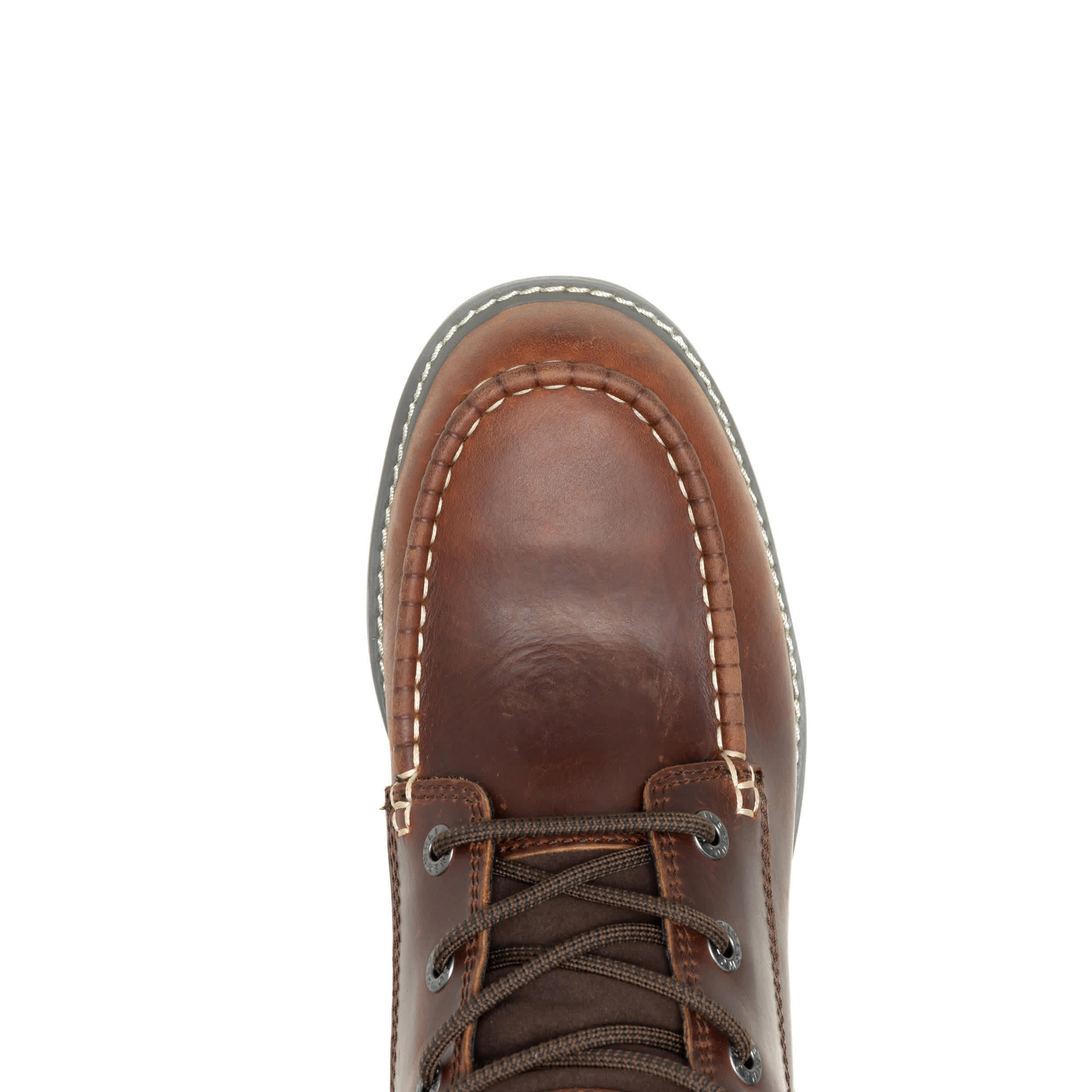 WOLVERINE-MENS X JORDAN DAVIS TRADE WEDGE 6" MOC-TOE WORK BOOT-RUST & 