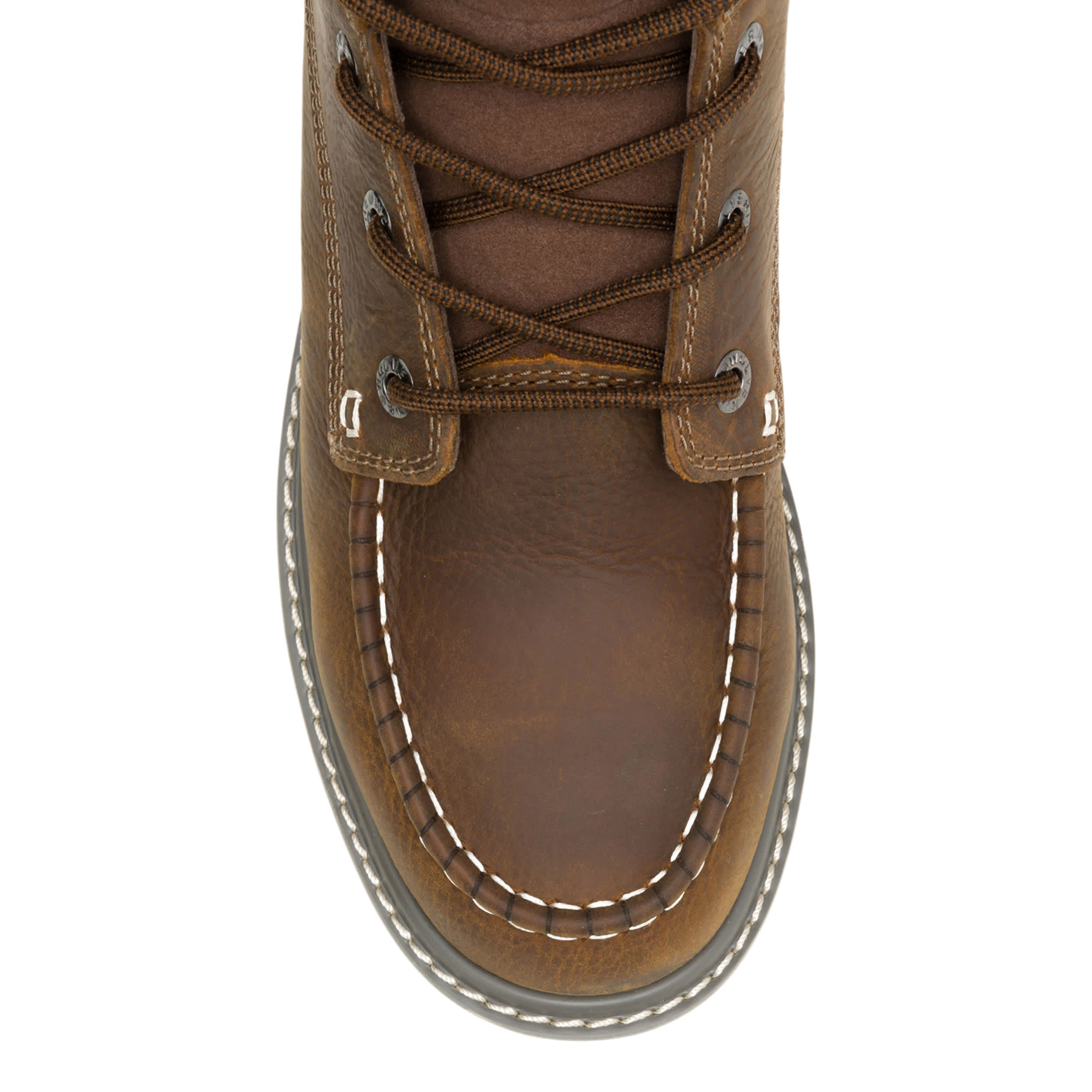 WOLVERINE-MENS X JORDAN DAVIS TRADE WEDGE 8" MOC TOE STEEL TOE-BROWN & 