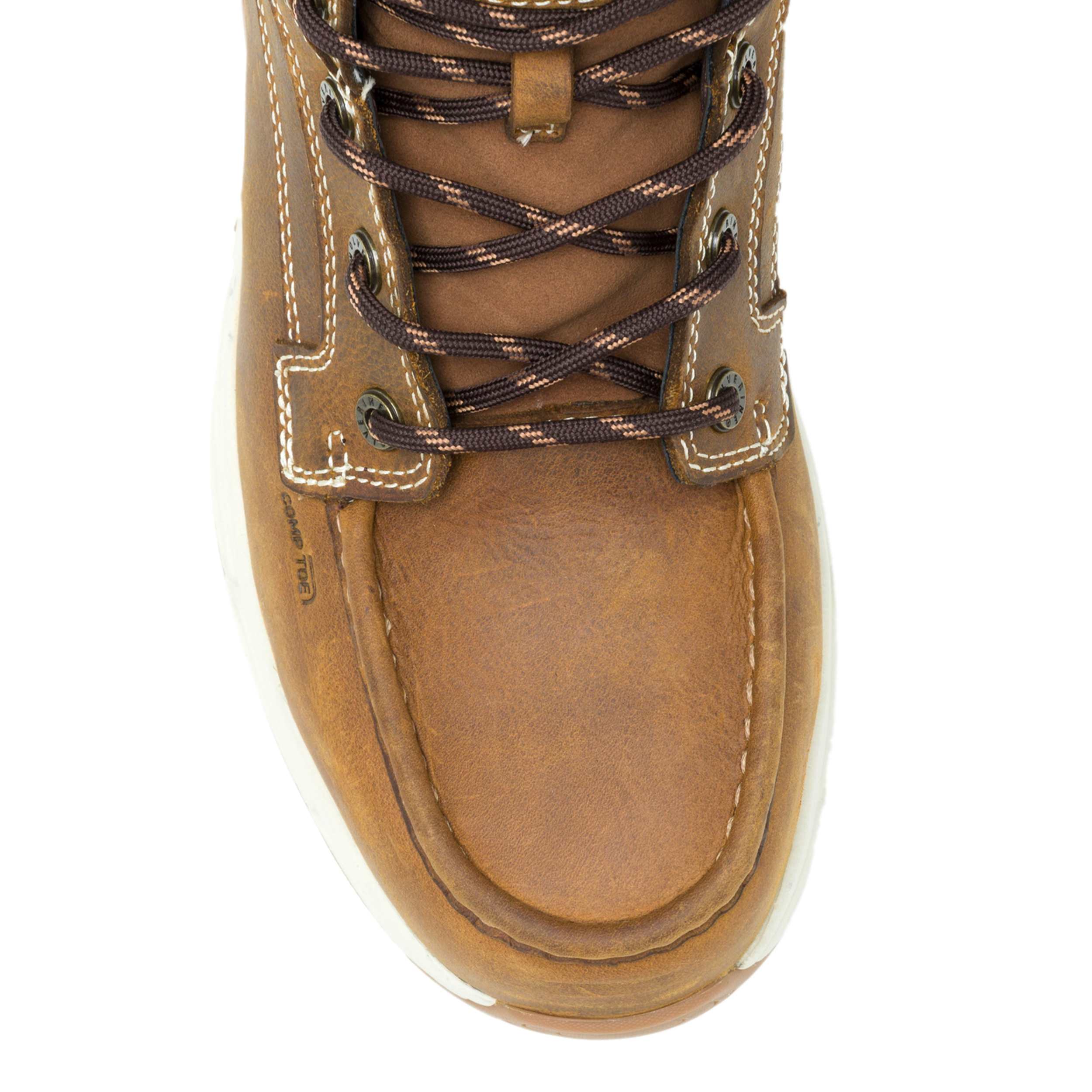 WOLVERINE-MENS RIDE PERFORMANCE WEDGE 6" CARBON WORK BOOT-CHESTNUT & 