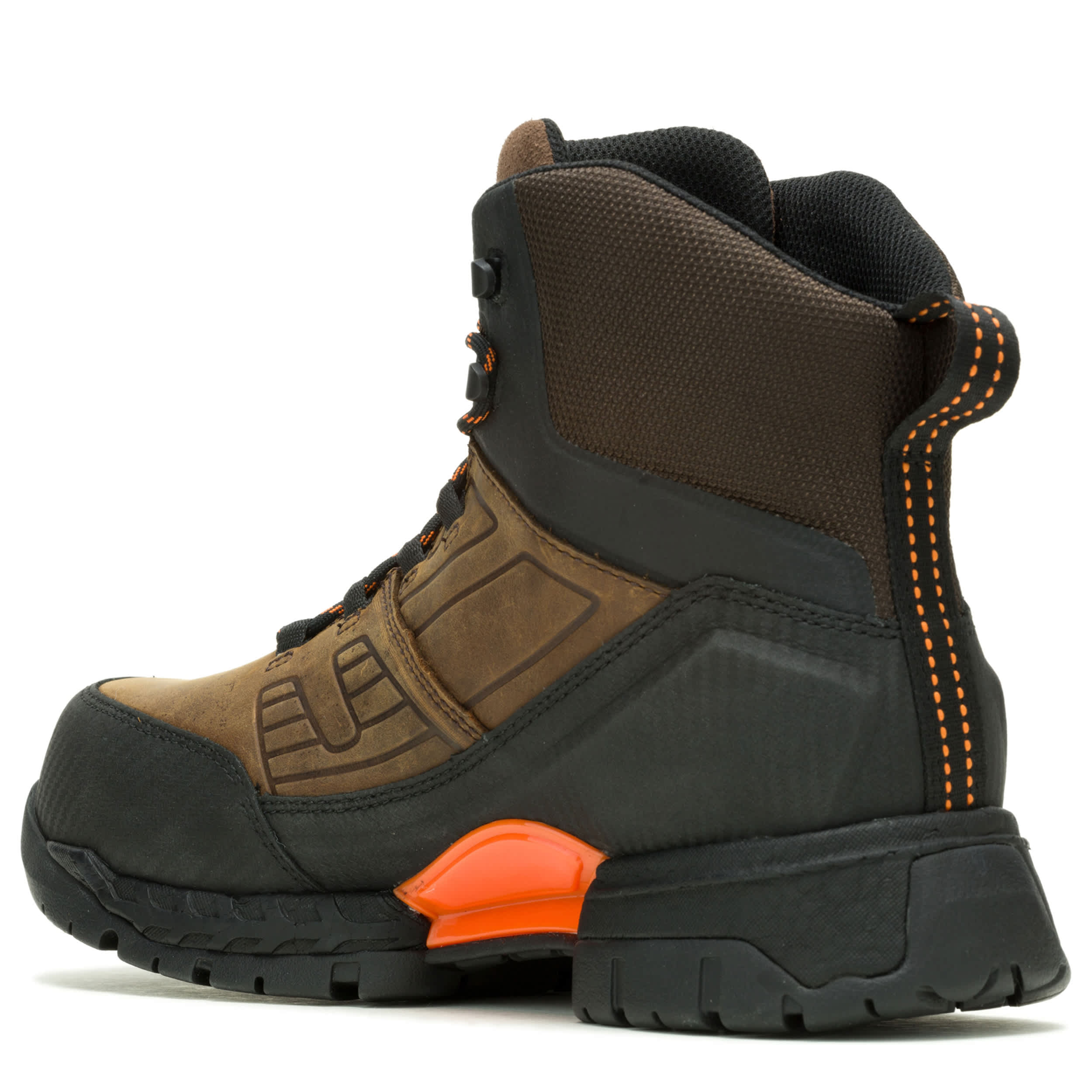 WOLVERINE-MENS SURGE LX ENTERGYBOUND 6" CARBONMAX WORK BOOT-BROWN & BLACK