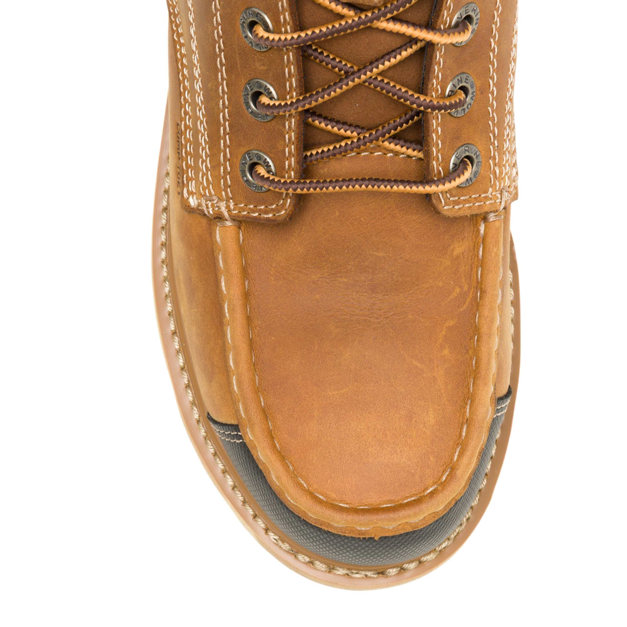 WOLVERINE-MENS LOADER II FT HYPERREST 6" CARBONMAX WORK BOOT-WHEAT & 