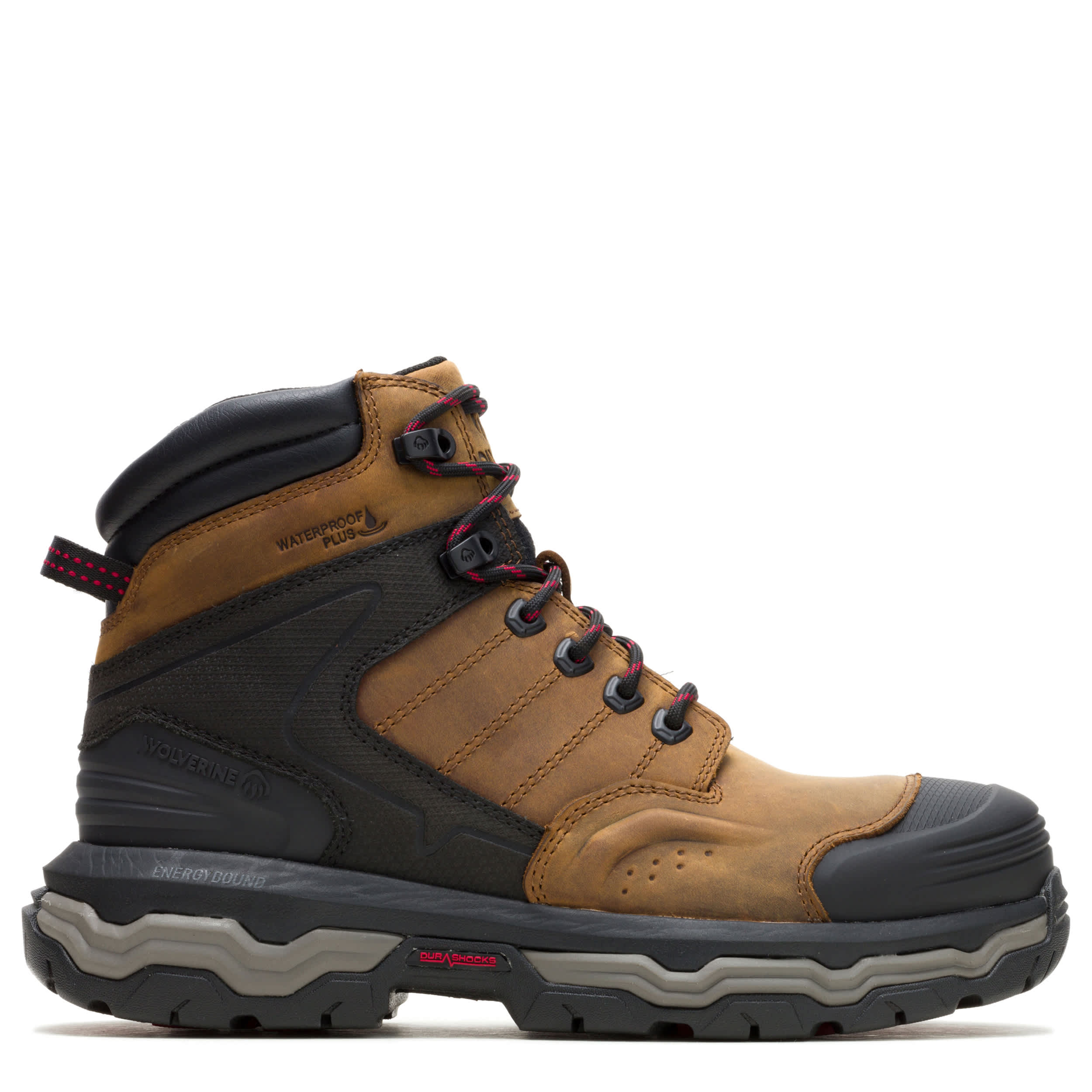 WOLVERINE-MENS ALPHA FT INFINITY SYSTEM 6" WORK BOOT-DARK TAN & 
