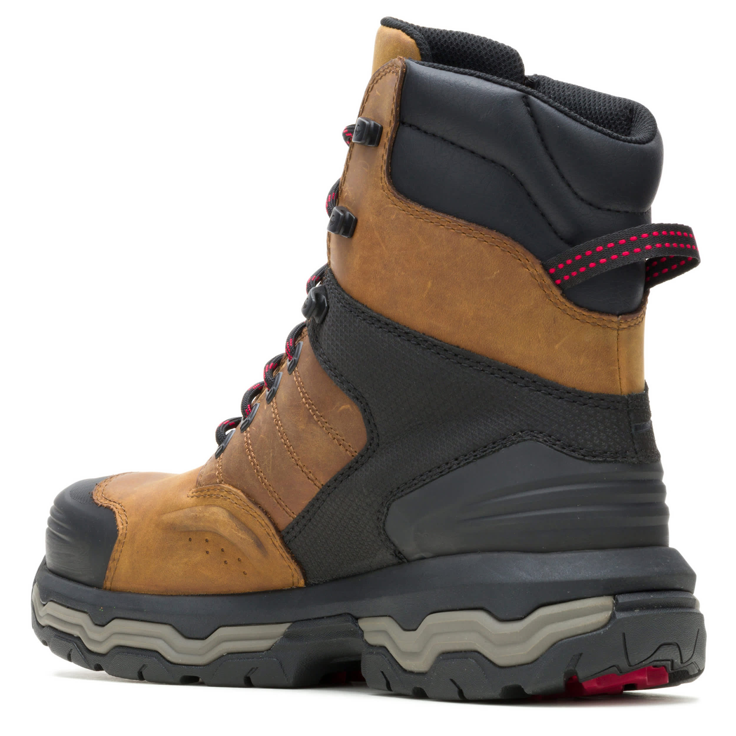 WOLVERINE-MENS ALPHA FT INFINITY SYSTEM 8" CARBONMAX WORK BOOT-DARK TAN & 