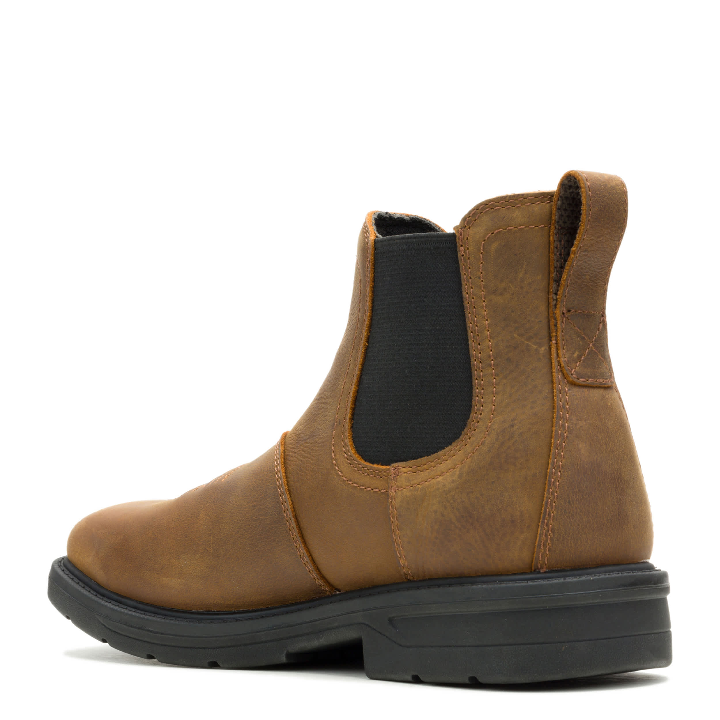 WOLVERINE-MENS RANCHER LEVEL CHELSEA STEEL TOE WORK BOOT-BROWN & 