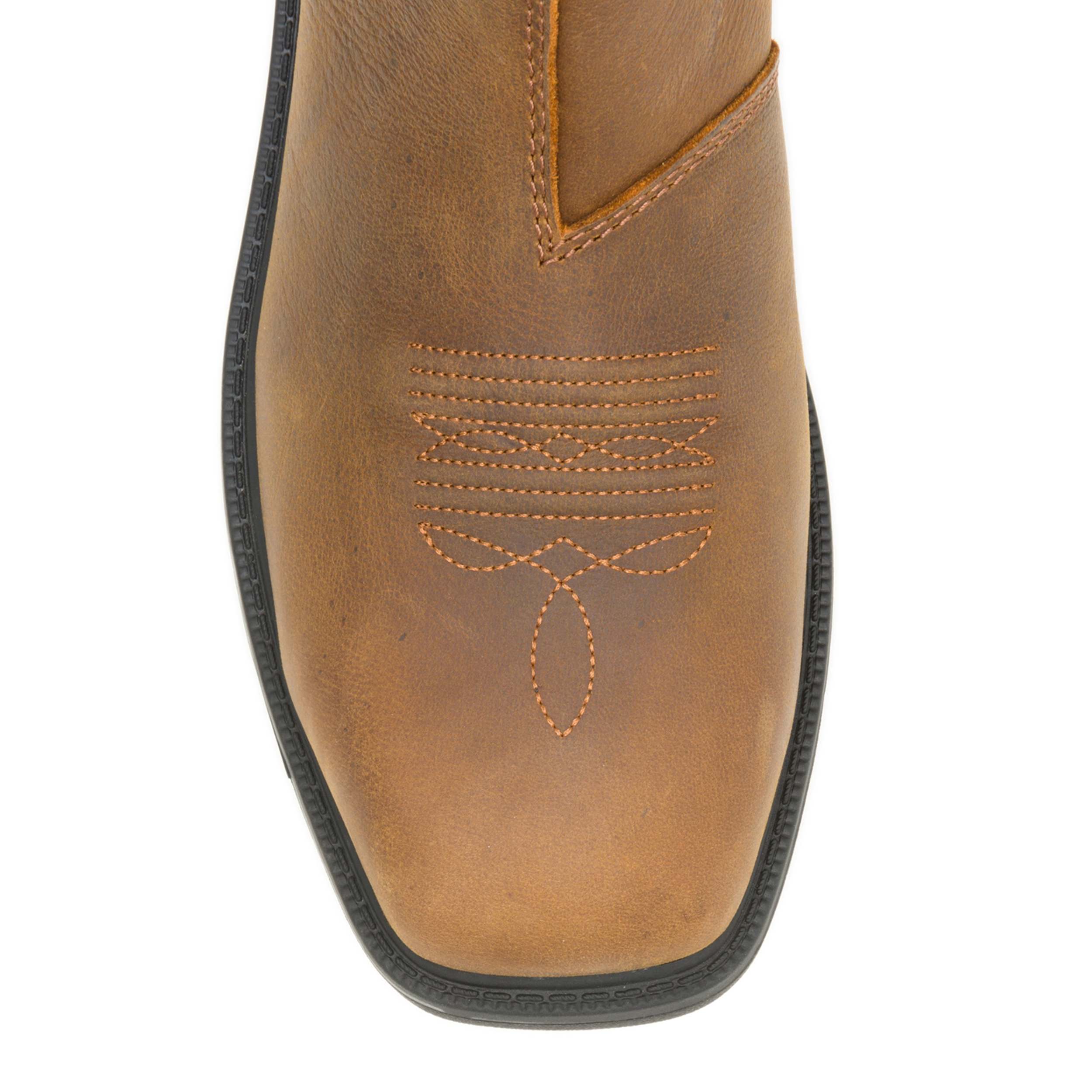 WOLVERINE-MENS RANCHER LEVEL CHELSEA STEEL TOE WORK BOOT-BROWN & 