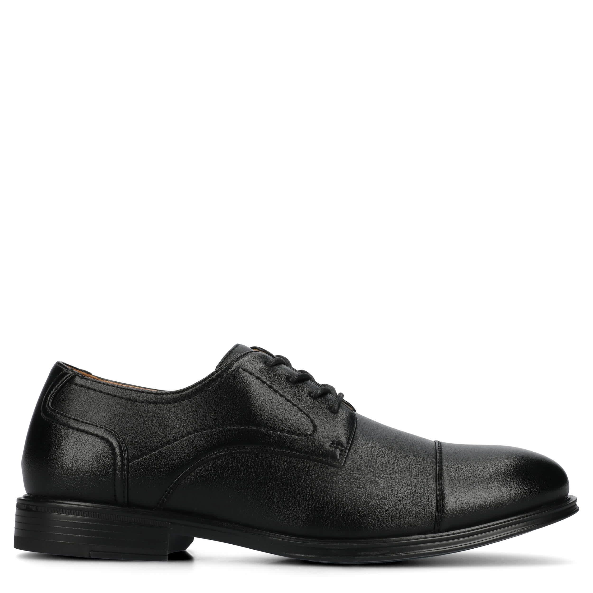 VANCE CO-MENS ALEC CAP TOE DRESS SHOE-BLACK & 