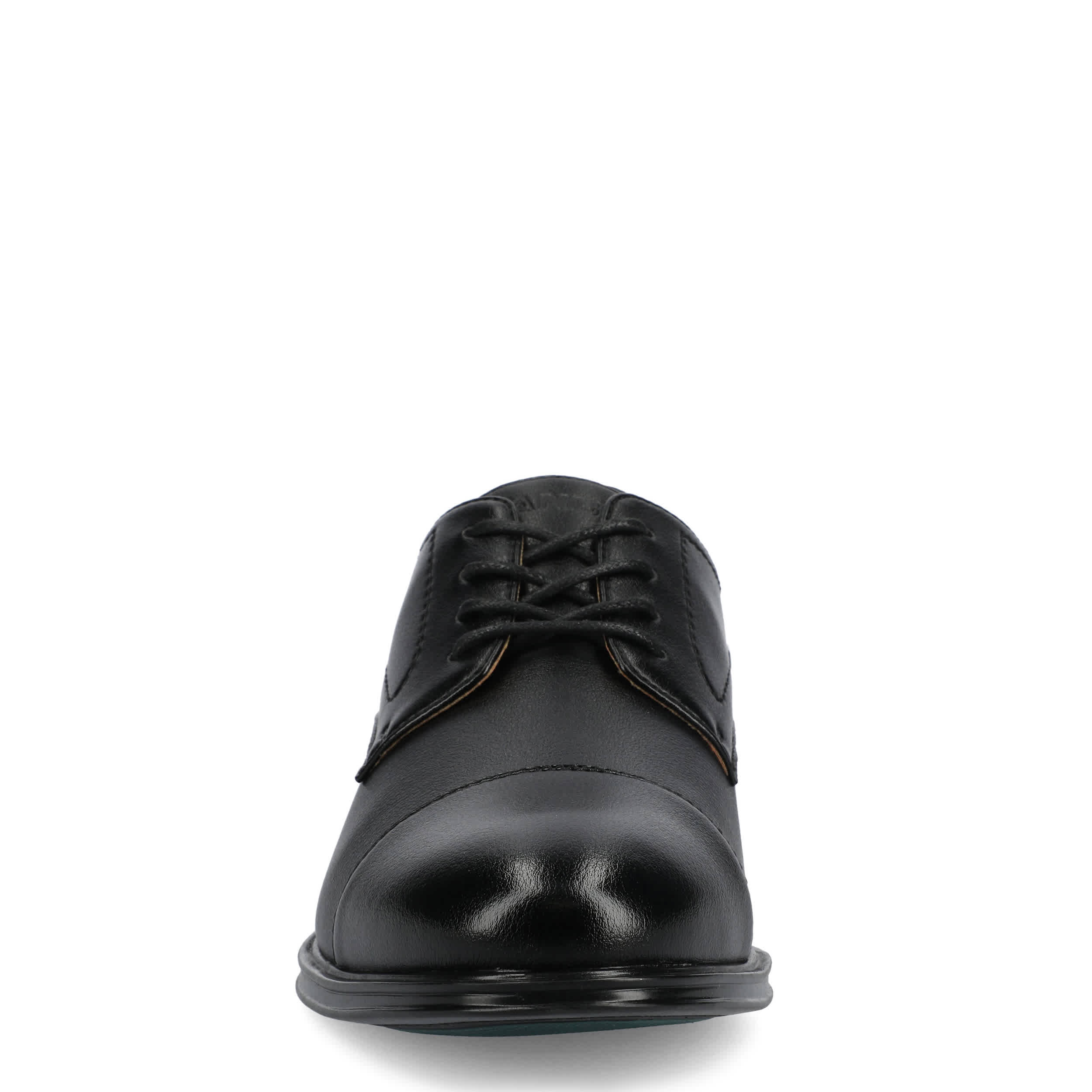 VANCE CO-MENS ALEC CAP TOE DRESS SHOE-BLACK & 