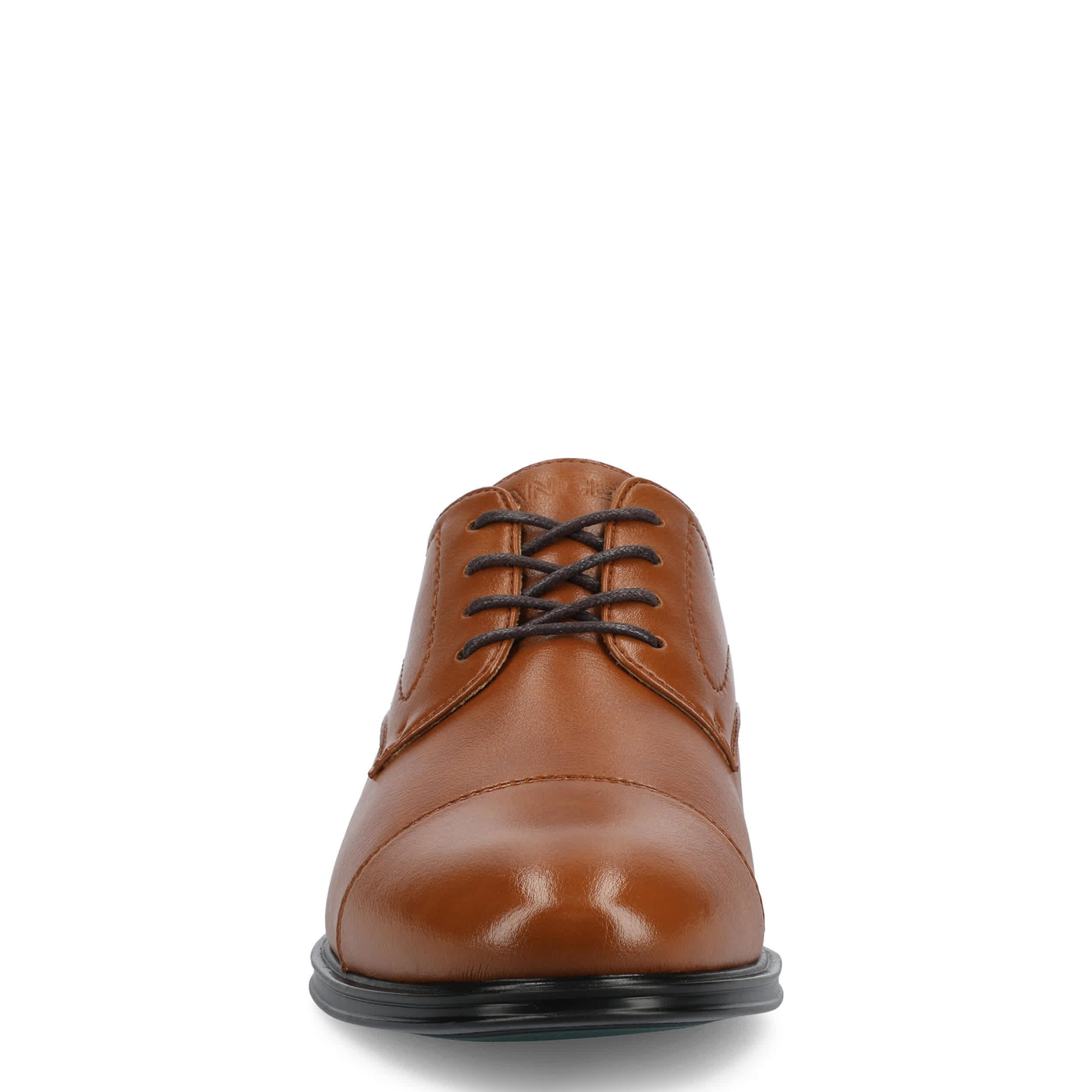 VANCE CO-MENS ALEC CAP TOE DRESS SHOE-TAN & 