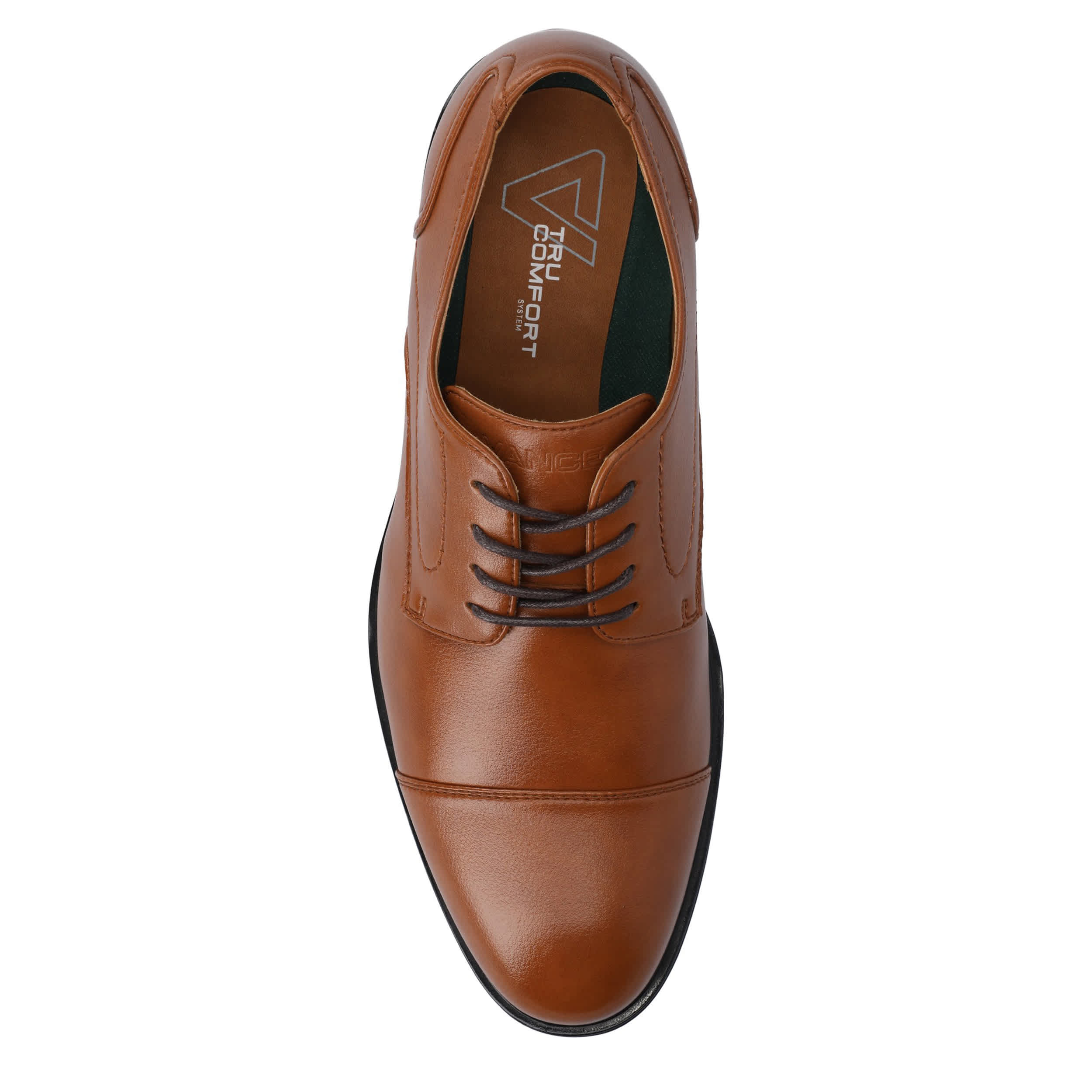 VANCE CO-MENS ALEC CAP TOE DRESS SHOE-TAN & 