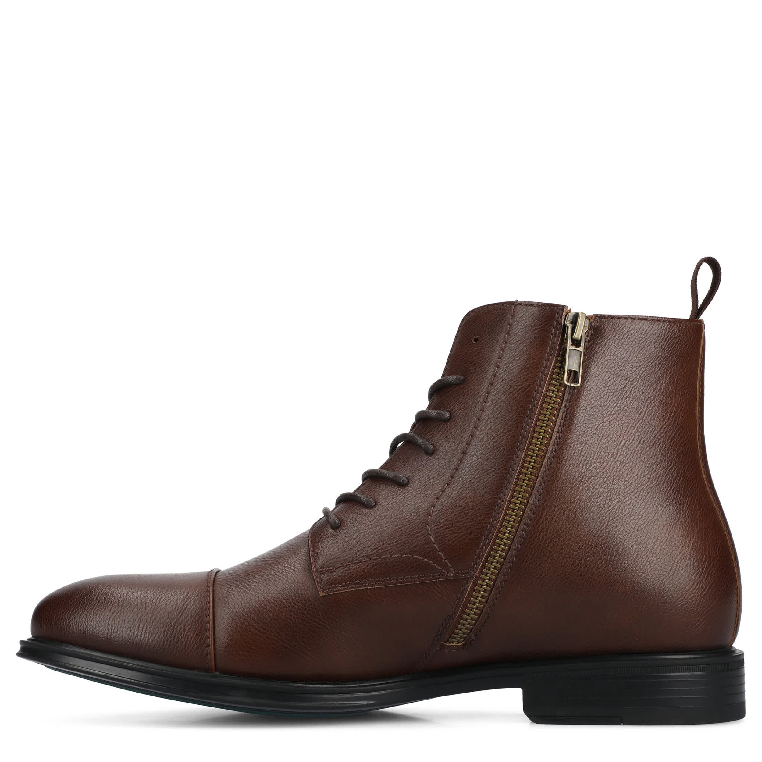 VANCE CO-MENS BLACKWELL LACE-UP BOOT-DARK BROWN & 