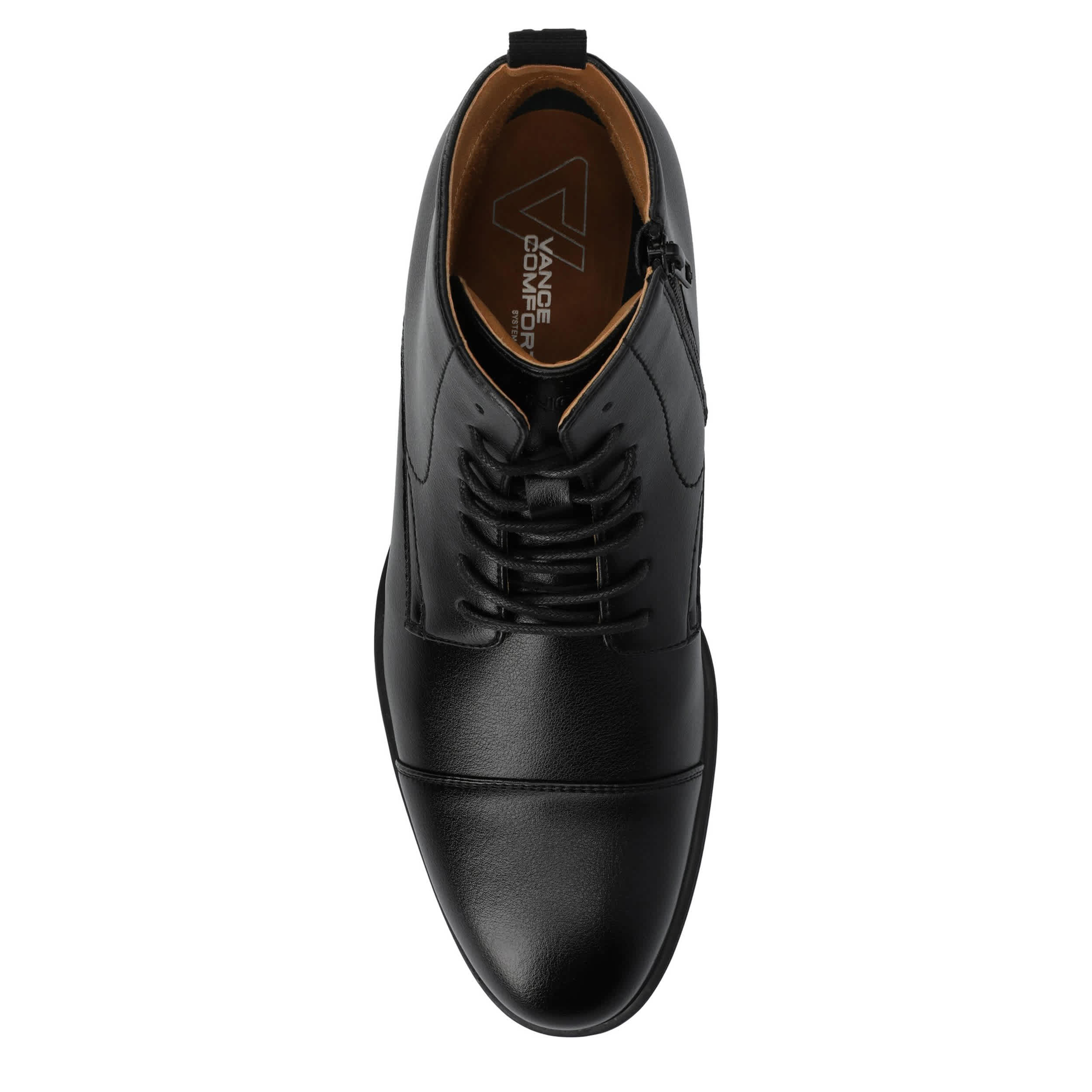 VANCE CO-MENS BLACKWELL LACE-UP BOOT-BLACK & 