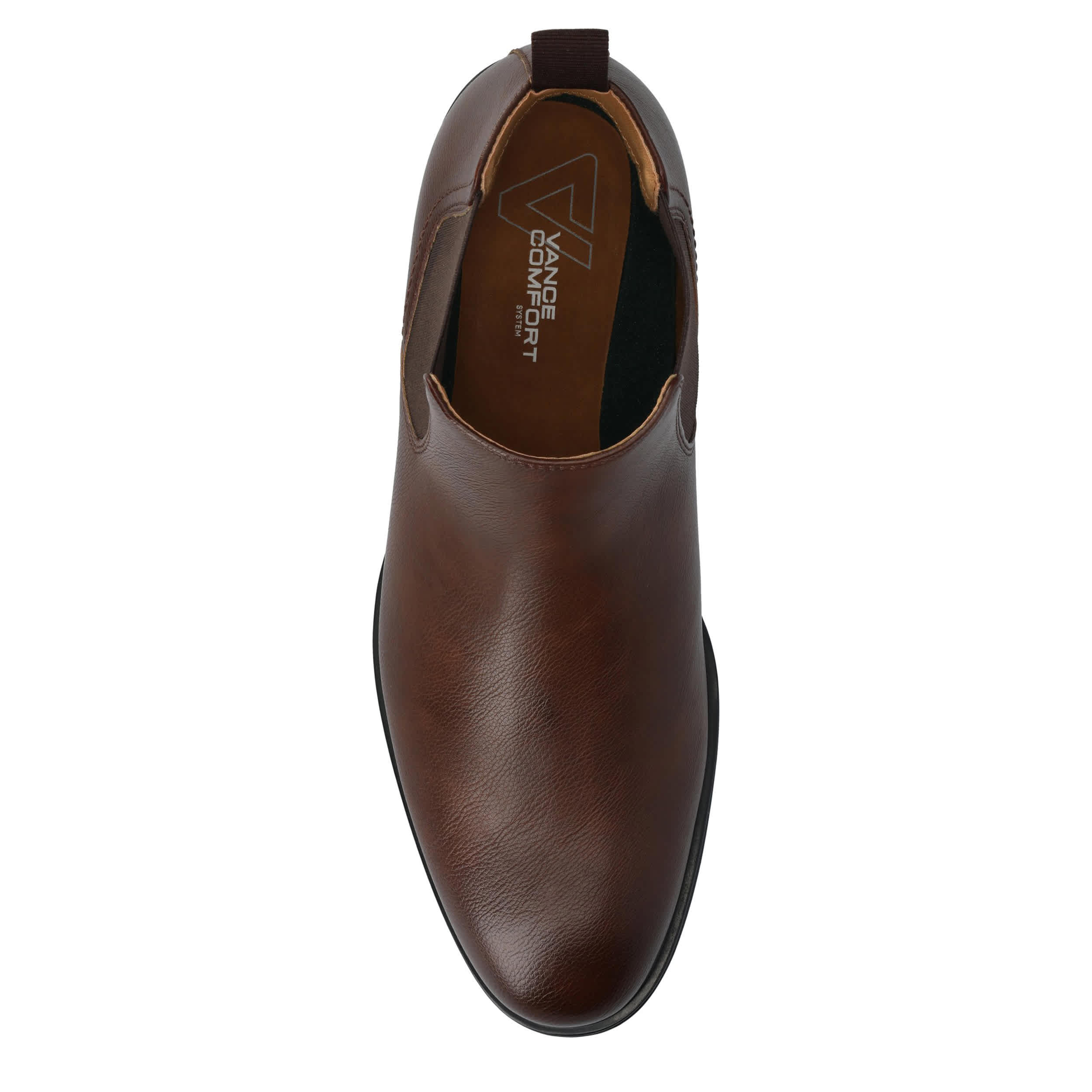 VANCE CO-MENS JOSIAH CHELSEA BOOT-DARK BROWN & 