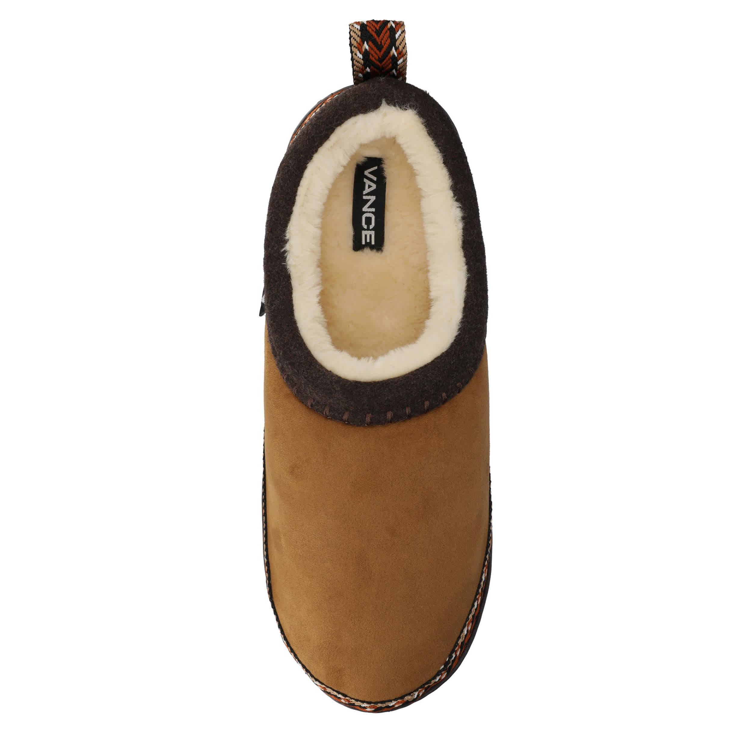 VANCE CO-MENS WELLER SLIPPER-CHESTNUT & 