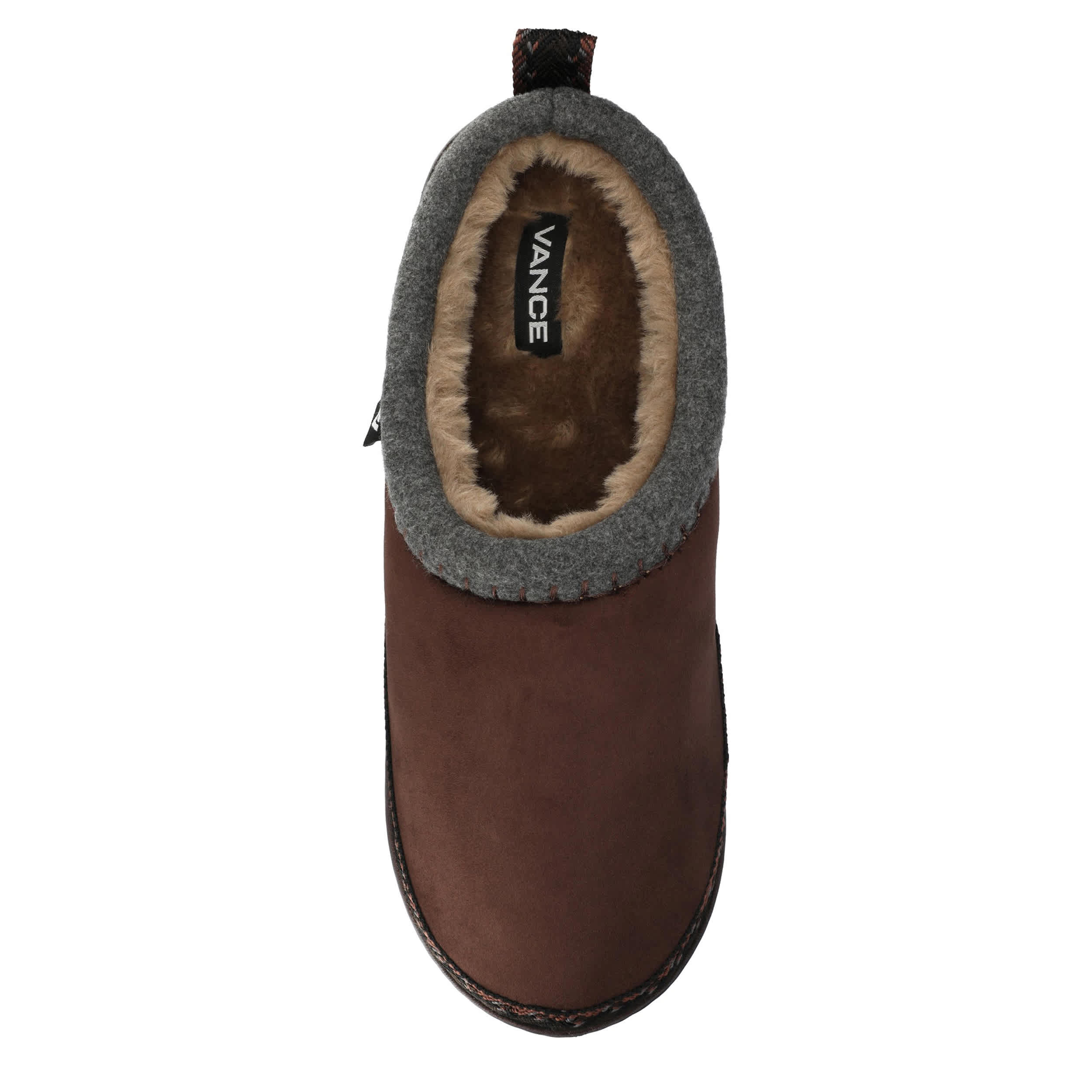 VANCE CO-MENS WELLER SLIPPER-CHOCOLATE & 