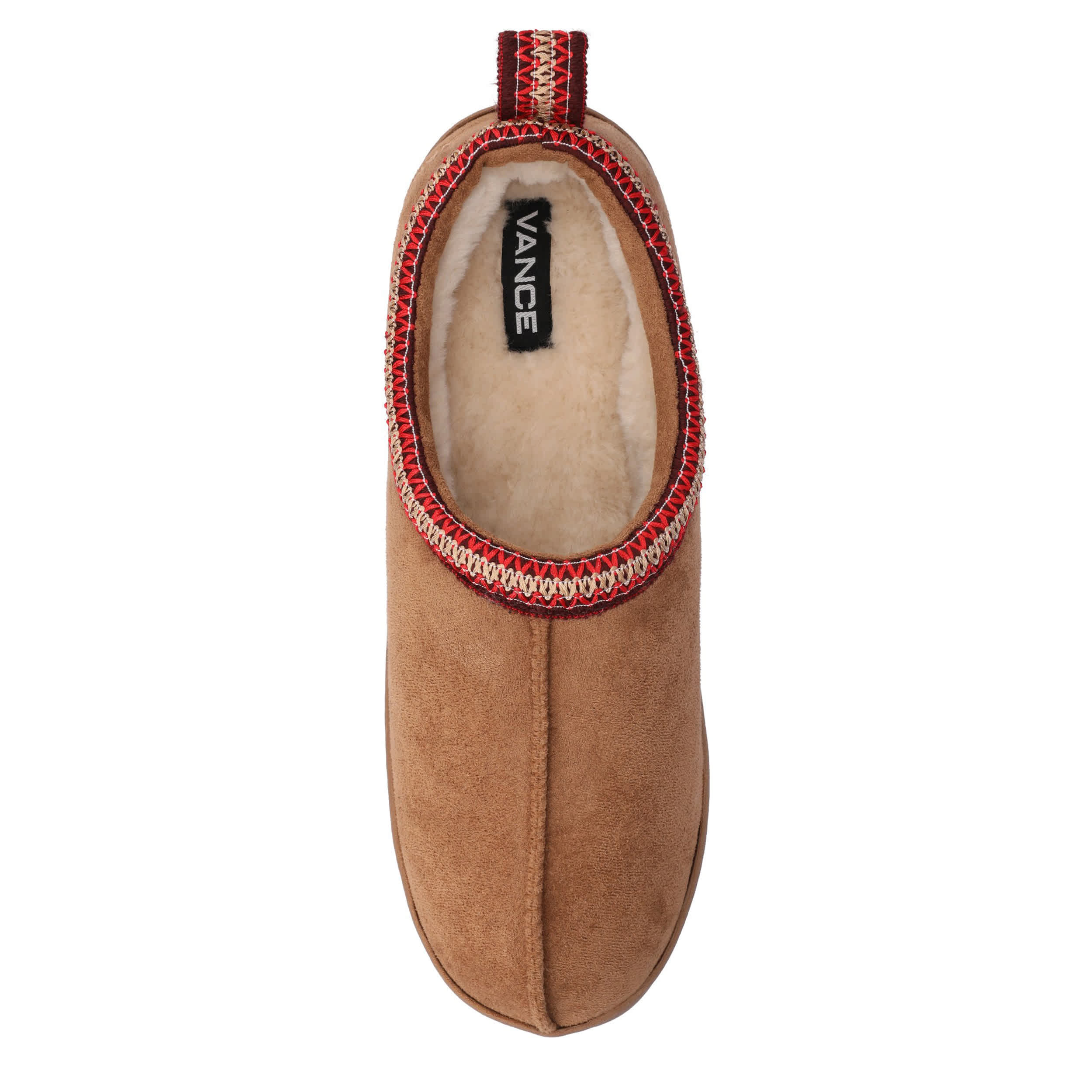 VANCE CO-MENS WHEELER SLIPPER-CHESTNUT & 